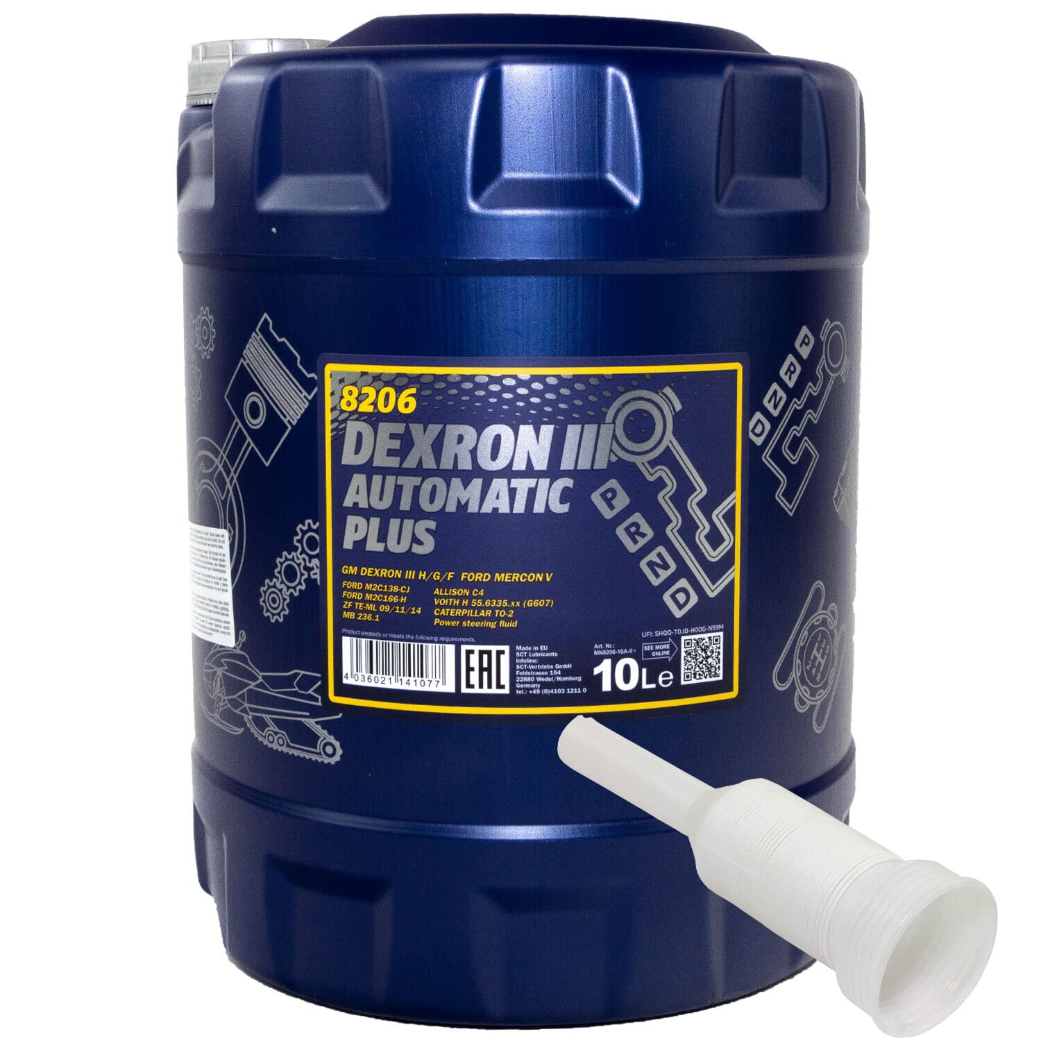Getriebeöl Getriebe Öl MANNOL Dexron III Automatik Plus 10 Liter mit Ausgießer Getriebeöl Getriebe Öl MANNOL Dexron III Automatik Plus 10 Liter mit Ausgießer von MVH Bockauf