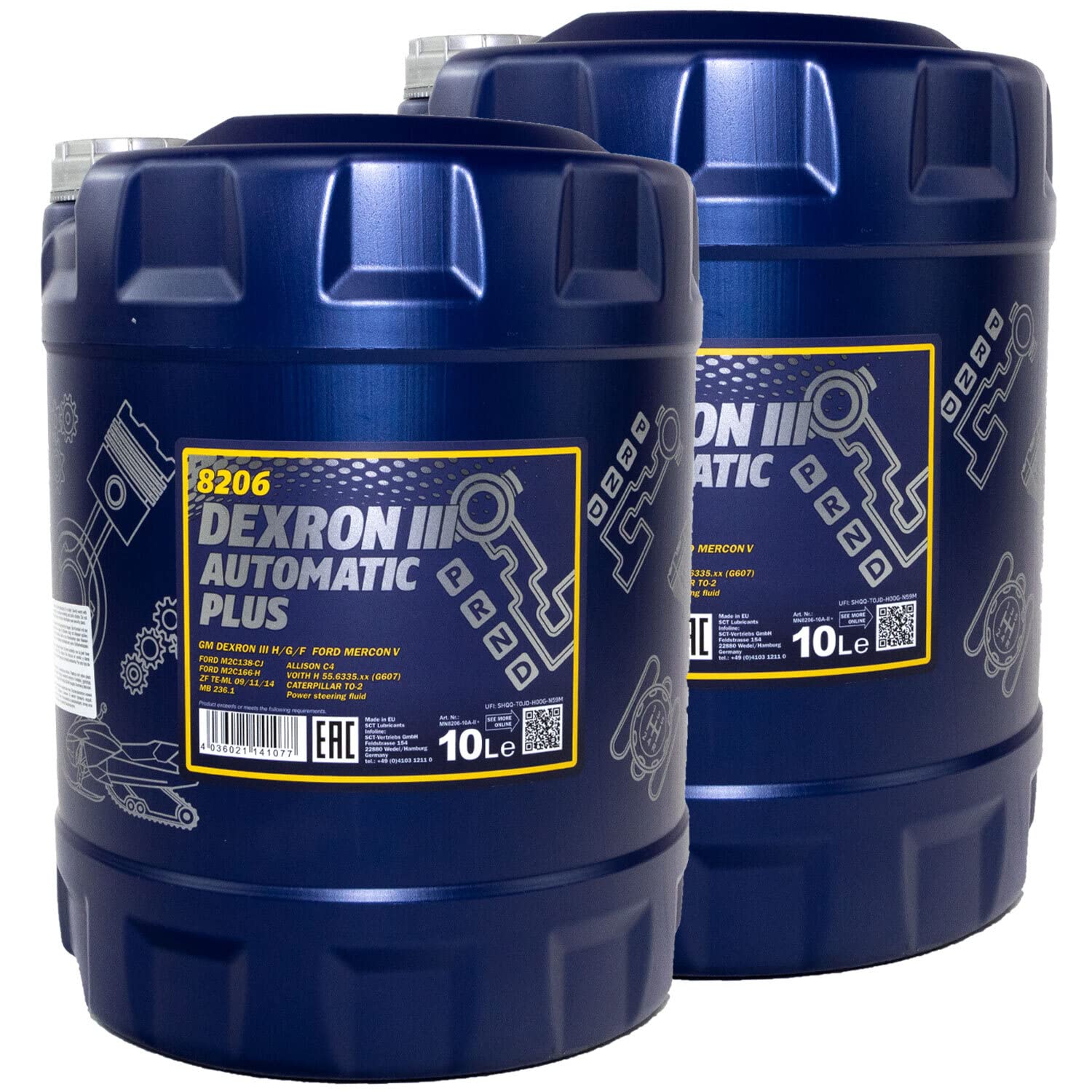 Getriebeöl Getriebe Öl MANNOL Dexron III Automatik Plus 2 X 10 Liter Getriebeöl Getriebe Öl MANNOL Dexron III Automatik Plus 2 X 10 Liter von MVH Bockauf
