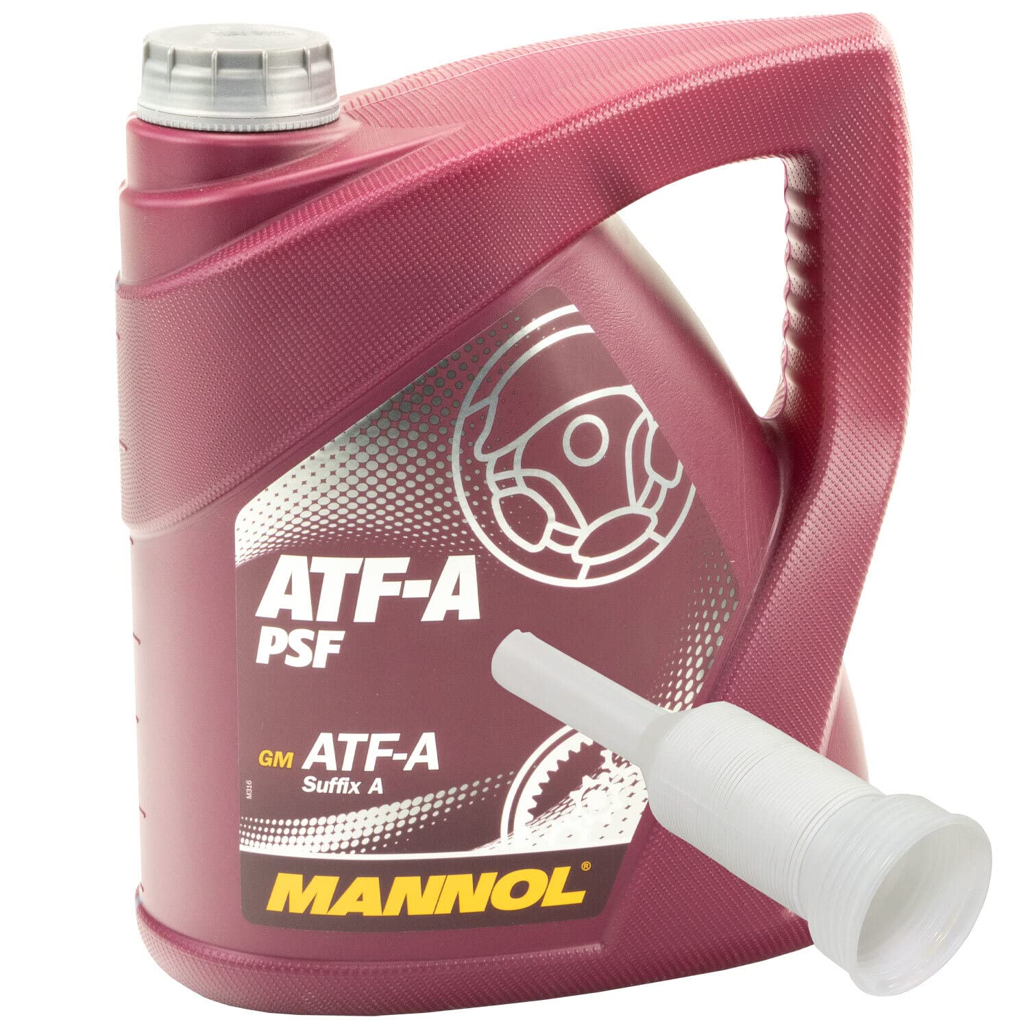 Hydraulikflüssigkeit Servoöl Getriebeöl MANNOL ATF-A PSF 4 Liter mit Ausgießer Hydraulikflüssigkeit Servoöl Getriebeöl MANNOL ATF-A PSF 4 Liter mit Ausgießer von MVH Bockauf