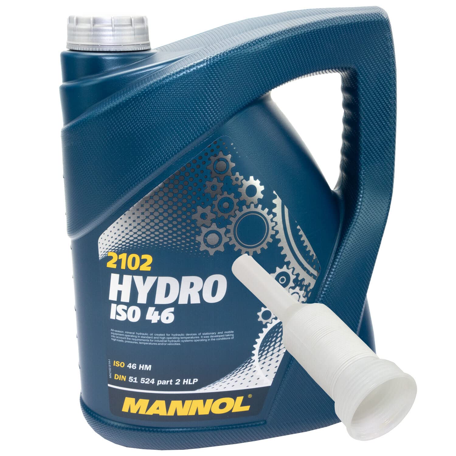 Hydrauliköl Hydraulik Öl MANNOL Hydro ISO 46 5 Liter mit Ausgießer von MVH Bockauf