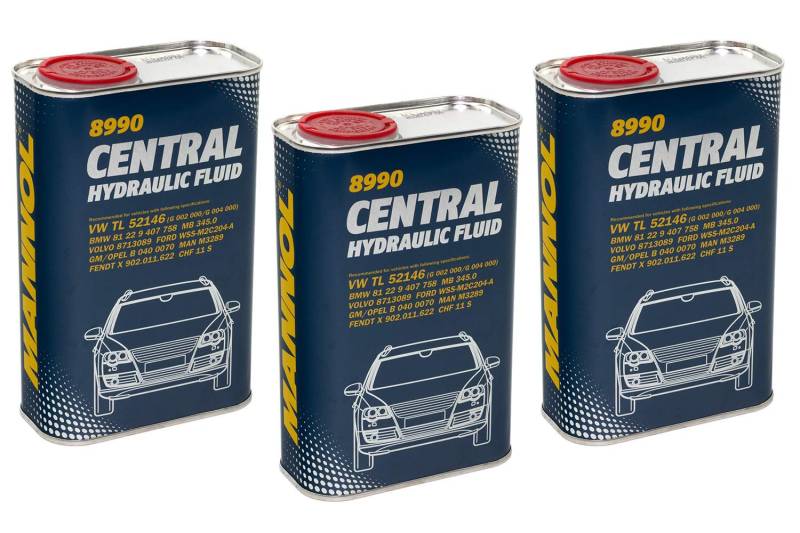 Hydrauliköl MANNOL Central Hydraulic Fluid Servoöl 3 Liter von MVH Bockauf