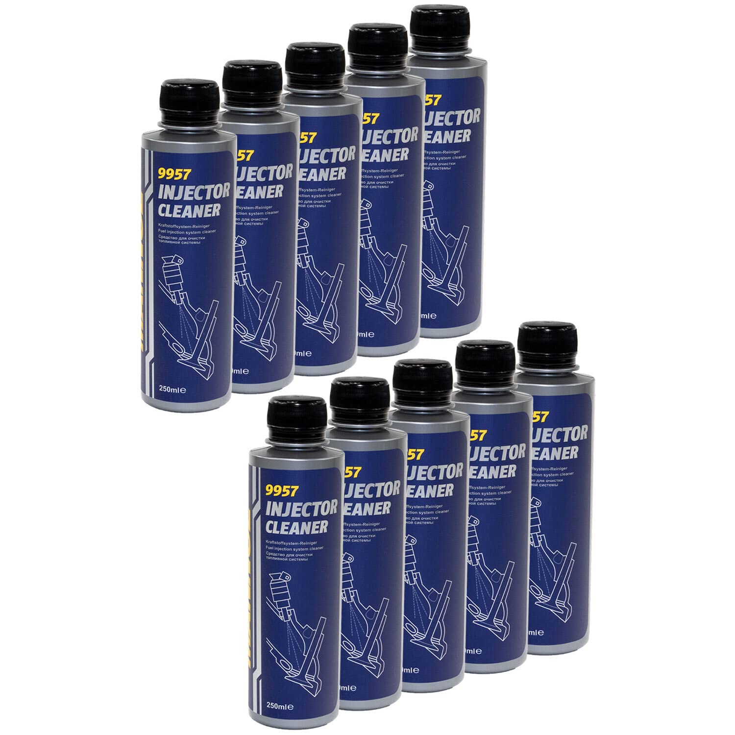 Injektor Reiniger Reinigung Benzin Motor Injector Cleaner Kraftstoff Additiv MANNOL 10 X 250 ml Injektor Reiniger Reinigung Benzin Motor Injector Cleaner Kraftstoff Additiv MANNOL 10 X 250 ml von MVH Bockauf