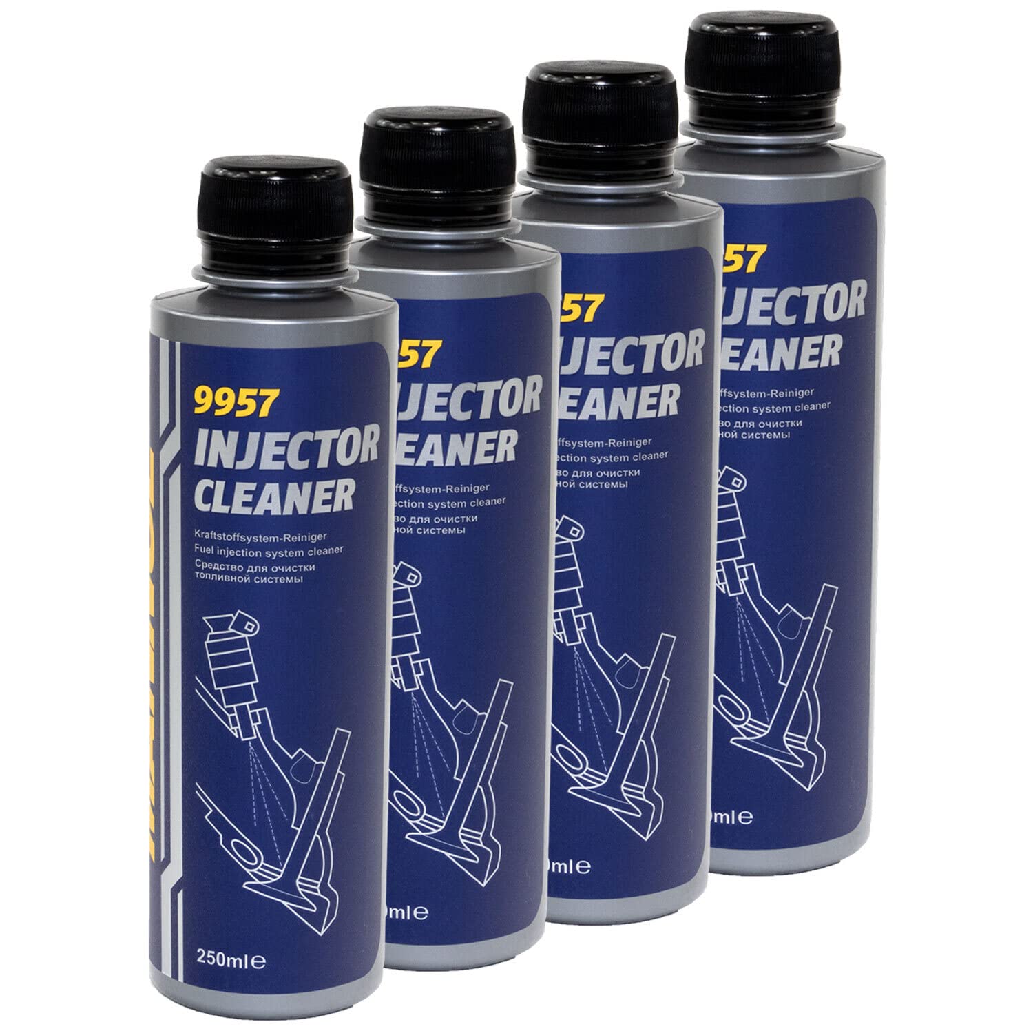 Injektor Reiniger Reinigung Benzin Motor Injector Cleaner Kraftstoff Additiv MANNOL 4 X 250 ml Injektor Reiniger Reinigung Benzin Motor Injector Cleaner Kraftstoff Additiv MANNOL 4 X 250 ml von MVH Bockauf