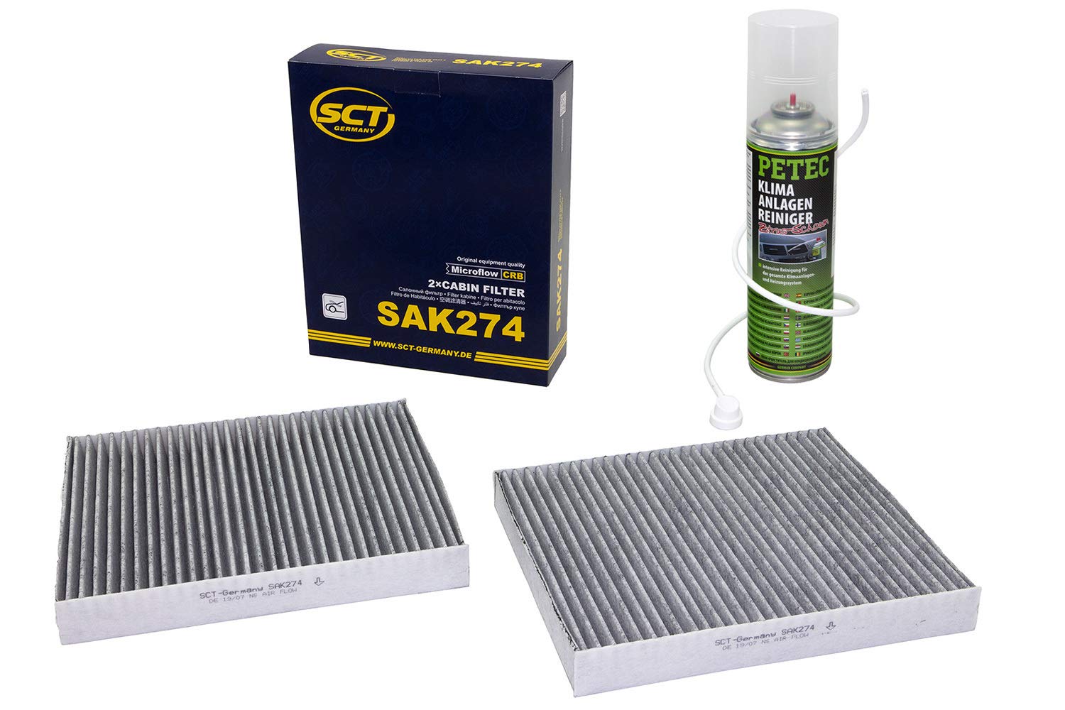 Innenraumfilter SAK274 + Klimaanlagen Reiniger PETEC Innenraumfilter SAK274 + Klimaanlagen Reiniger PETEC von MVH Bockauf