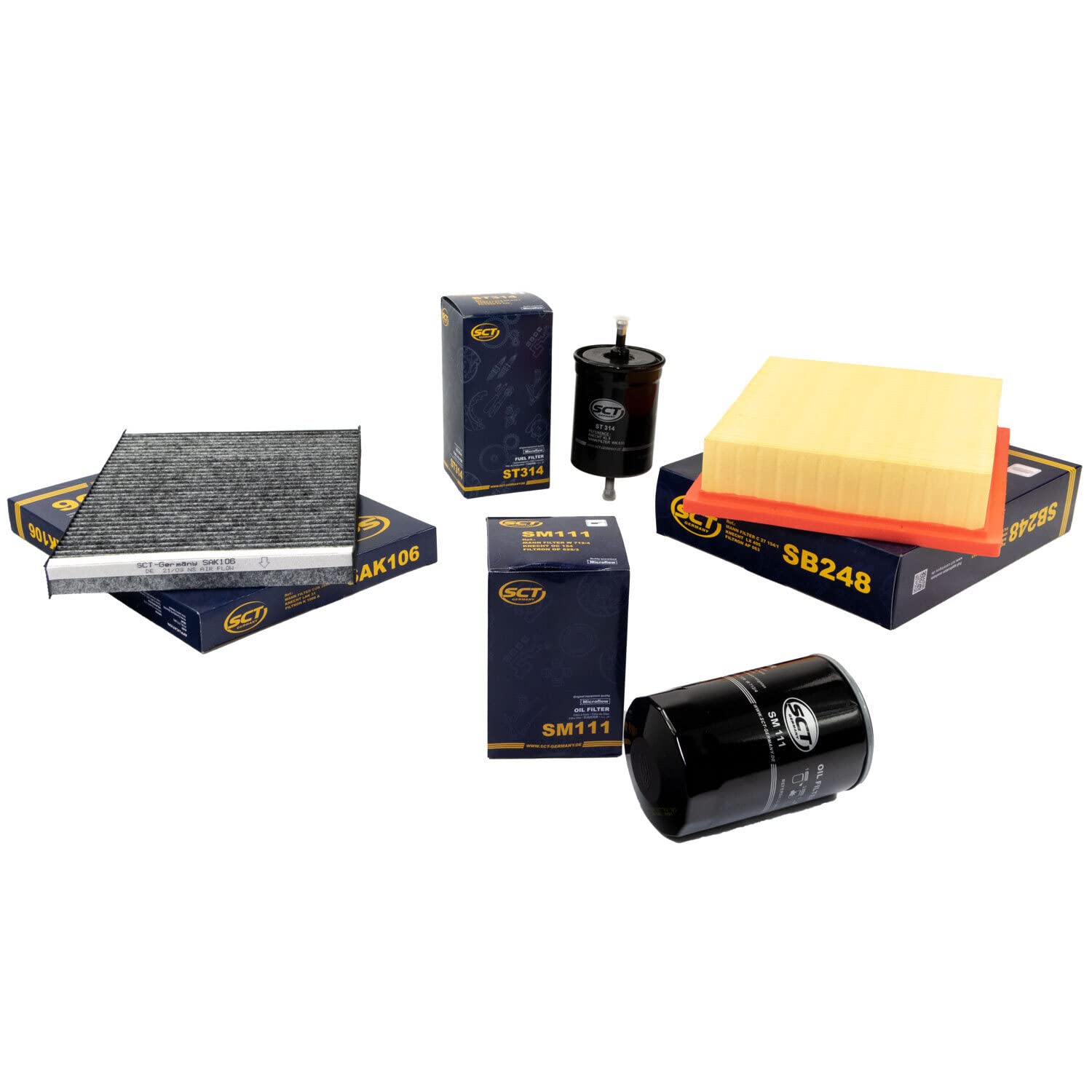 Inspektionspaket SCT Kraftstofffilter + Luftfilter + Innenraumfilter + Ölfilter für V W Golf 3 & Vento 1.8 Inspektionspaket SCT Kraftstofffilter + Luftfilter + Innenraumfilter + Ölfilter für V W Golf 3 & Vento 1.8 von MVH Bockauf