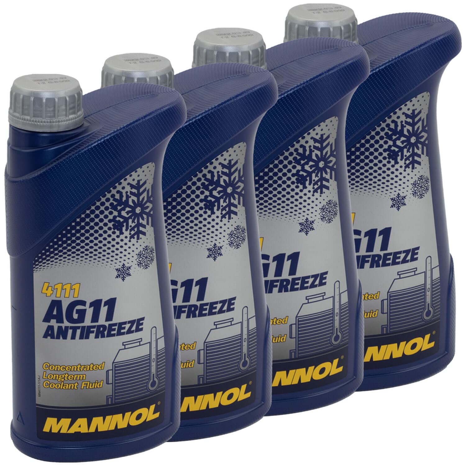 Kühlerfrostschutz Konzentrat MANNOL AG11 Longterm -40°C 4 X 1 Liter blau Kühlerfrostschutz Konzentrat MANNOL AG11 Longterm -40°C 4 X 1 Liter blau von MVH Bockauf