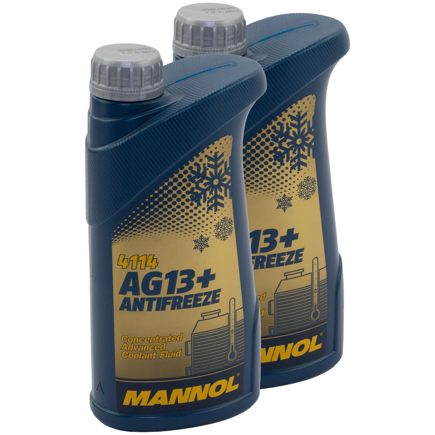 Kühlerfrostschutz Konzentrat MANNOL AG13+ Advanced -40°C 2 X 1 Liter gelb von MVH Bockauf