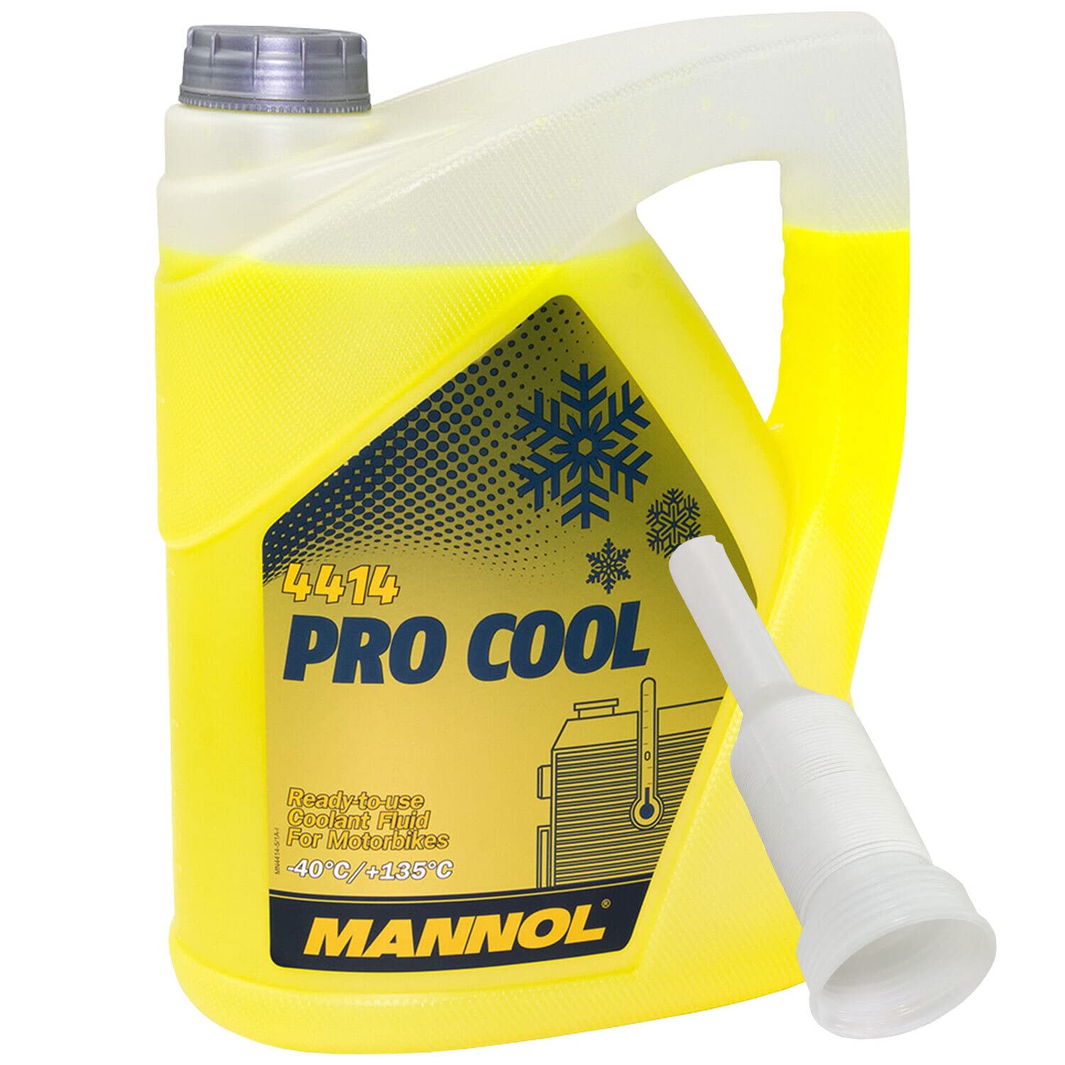 Kühlerfrostschutz Kühlmittel Fertiggemisch MANNOL Pro Cool 5 Liter mit Ausgießer von MVH Bockauf