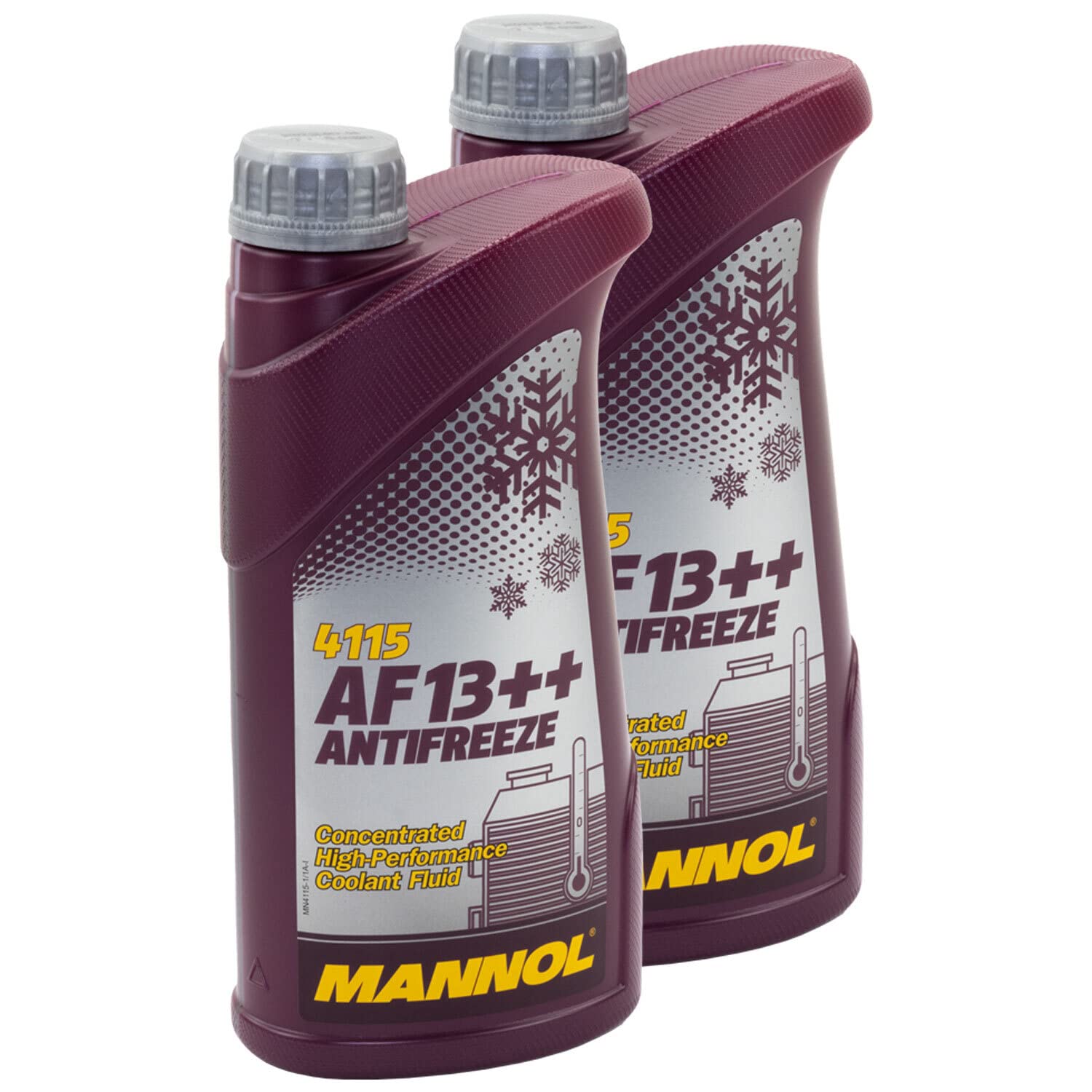 Kühlerfrostschutz Kühlmittel Konzentrat MANNOL AF13++ Antifreeze 2 X 1 Liter -40°C rot von MVH Bockauf