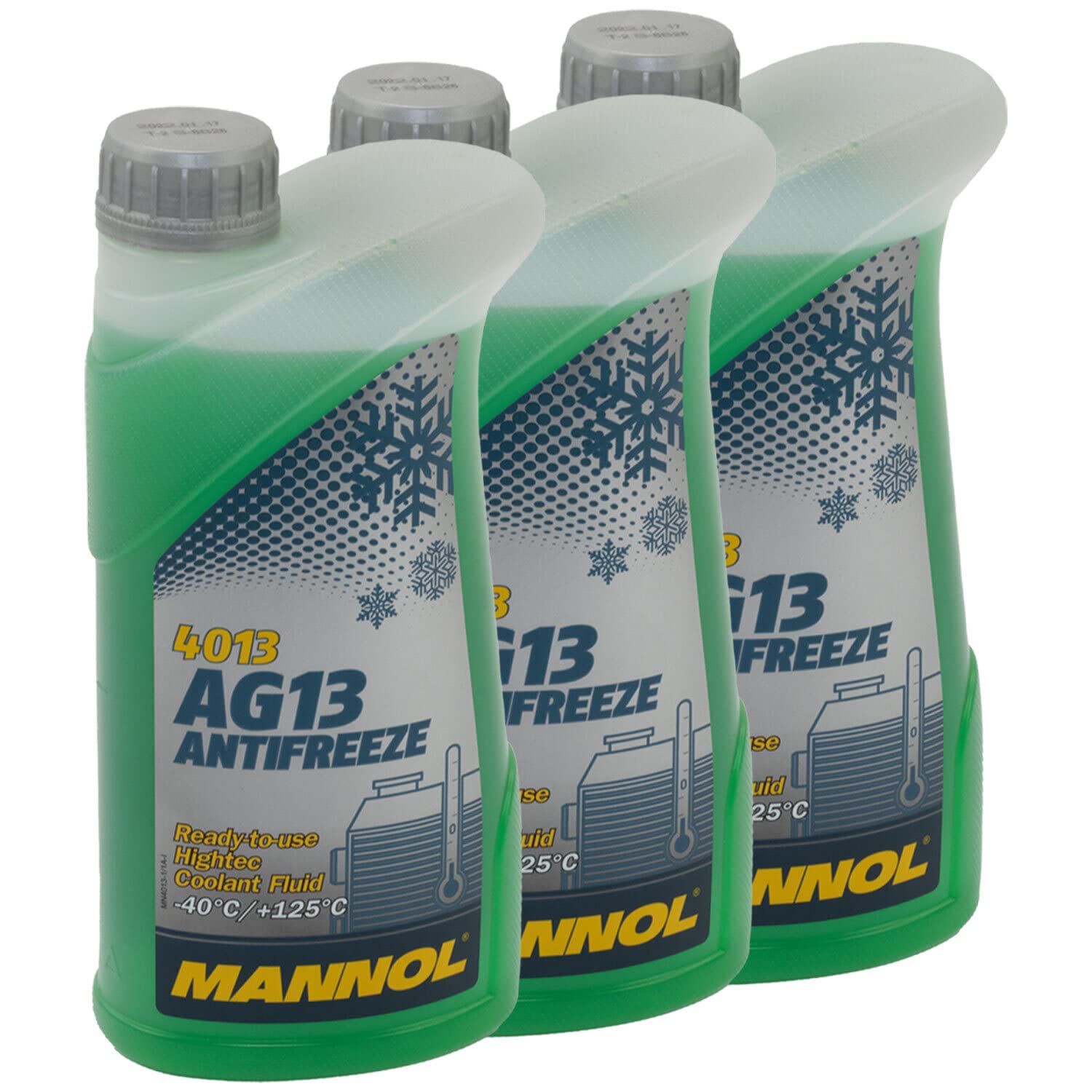 Kühlerfrostschutz MANNOL Hightec Antifreeze 3 X 1 Liter Fertiggemisch -40°C grün Kühlerfrostschutz MANNOL Hightec Antifreeze 3 X 1 Liter Fertiggemisch -40°C grün von MVH Bockauf