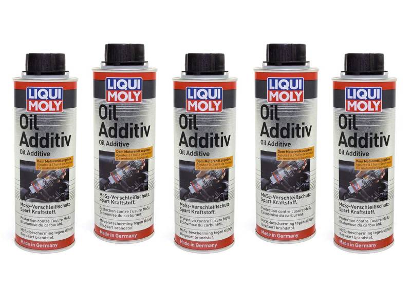 LIQUI MOLY Öl Additiv Oiladditiv 5 Stück á 200 ml MoS2 Verschleißschutz Schutz von MVH Bockauf