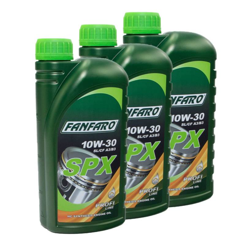 Motoröl Fanfaro 10W30 SPX API SN 3 X 1 Liter von MVH Bockauf
