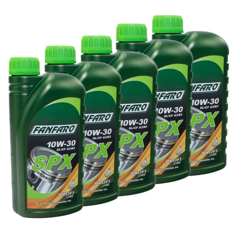 Motoröl Fanfaro 10W30 SPX API SN 5 X 1 Liter von MVH Bockauf