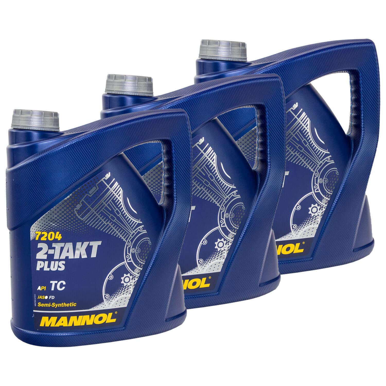 Motoröl Gemisch Öl MANNOL 2-Takt Plus API TC 3 X 4 Liter Motoröl Gemisch Öl MANNOL 2-Takt Plus API TC 3 X 4 Liter von MVH Bockauf
