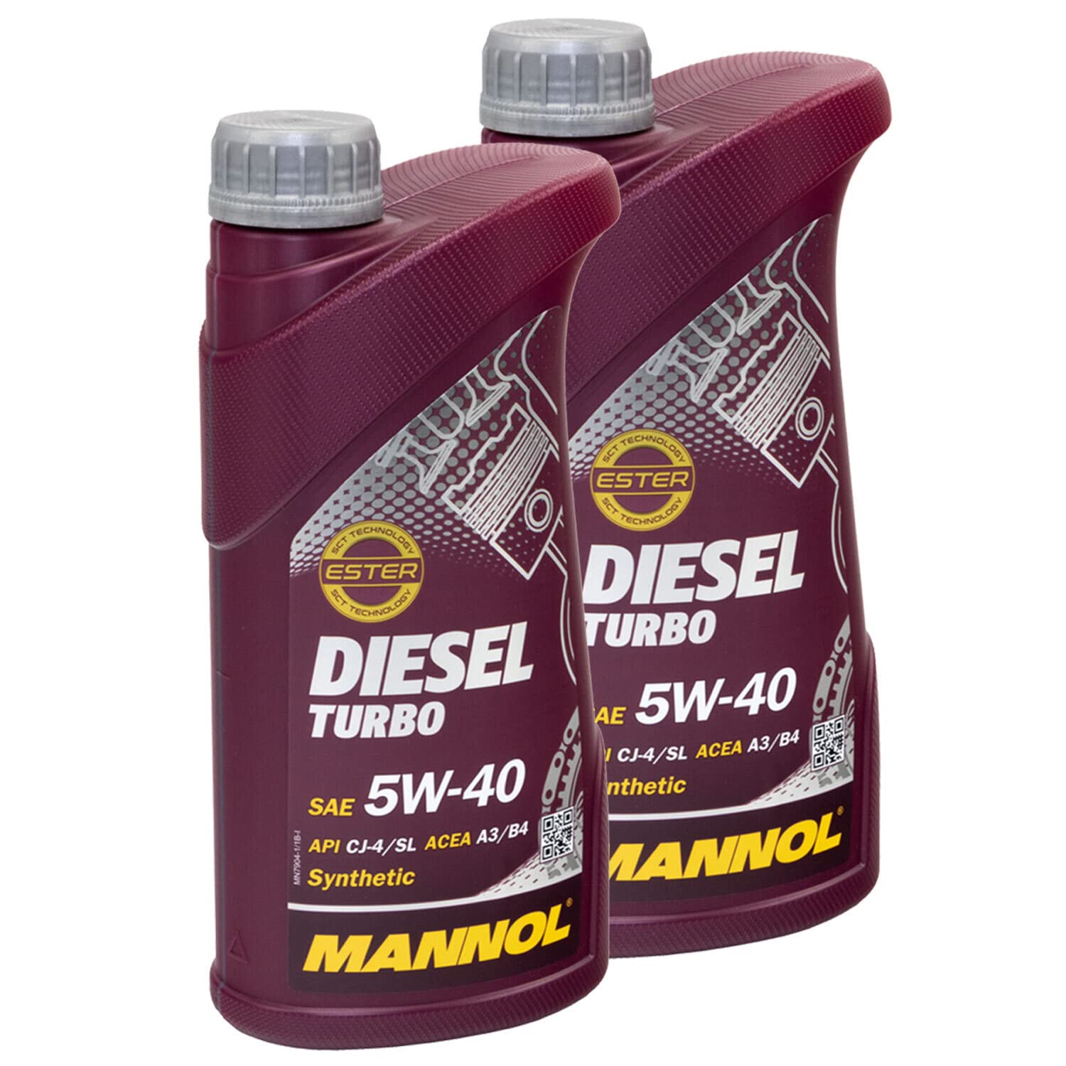 Motoröl MANNOL 5W40 Diesel Turbo API CI4/ SN 2 X 1 Liter von MVH Bockauf
