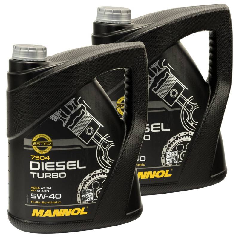 Motoröl MANNOL 5W40 Diesel Turbo API CI4/ SN 2 X 5 Liter von MVH Bockauf