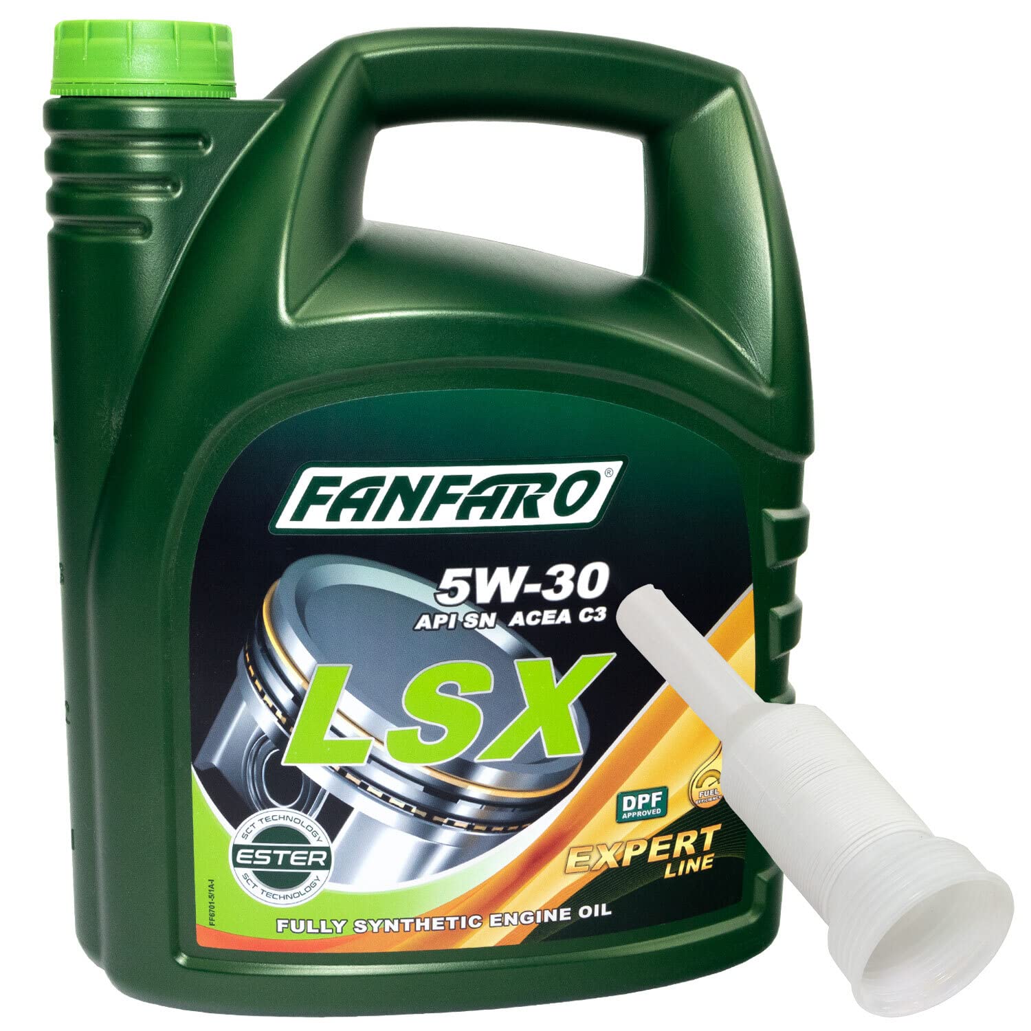 Motoröl Motor Öl FANFARO 5W-30 LSX API SN 5 Liter mit Ausgießer Motoröl Motor Öl FANFARO 5W-30 LSX API SN 5 Liter mit Ausgießer von MVH Bockauf