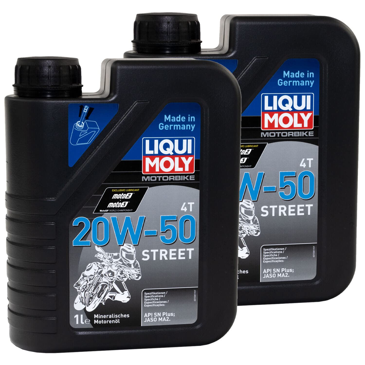 Motoröl Motor Öl LIQUI MOLY Street 20W-50 2 X 1 Liter von MVH Bockauf