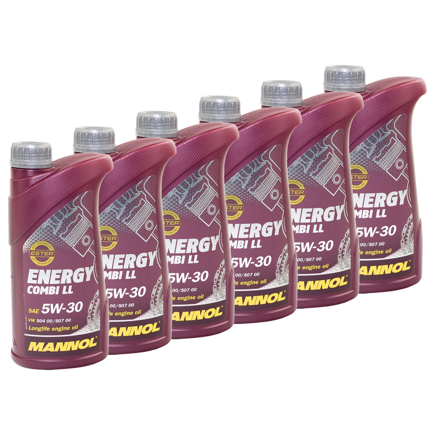 Motoröl Motor Öl MANNOL Energy Combi LL 5W-30 API SN 6 X 1 Liter Motoröl Motor Öl MANNOL Energy Combi LL 5W-30 API SN 6 X 1 Liter von MVH Bockauf