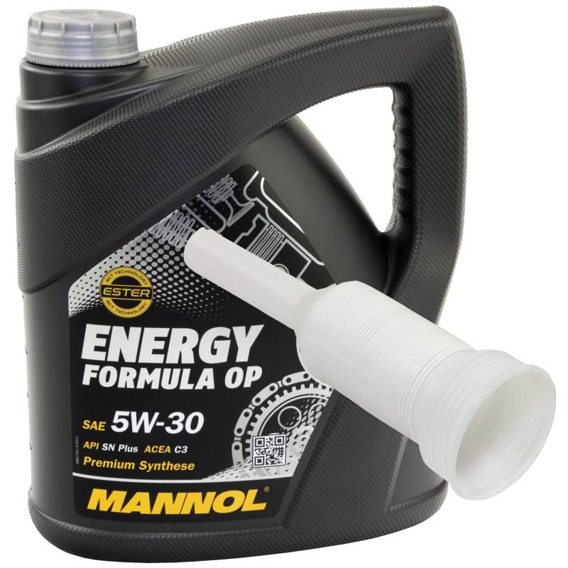Motoröl Motor Öl MANNOL O.E.M. 5W30 OP API SN Plus 4 Liter mit Ausgießer von MVH Bockauf