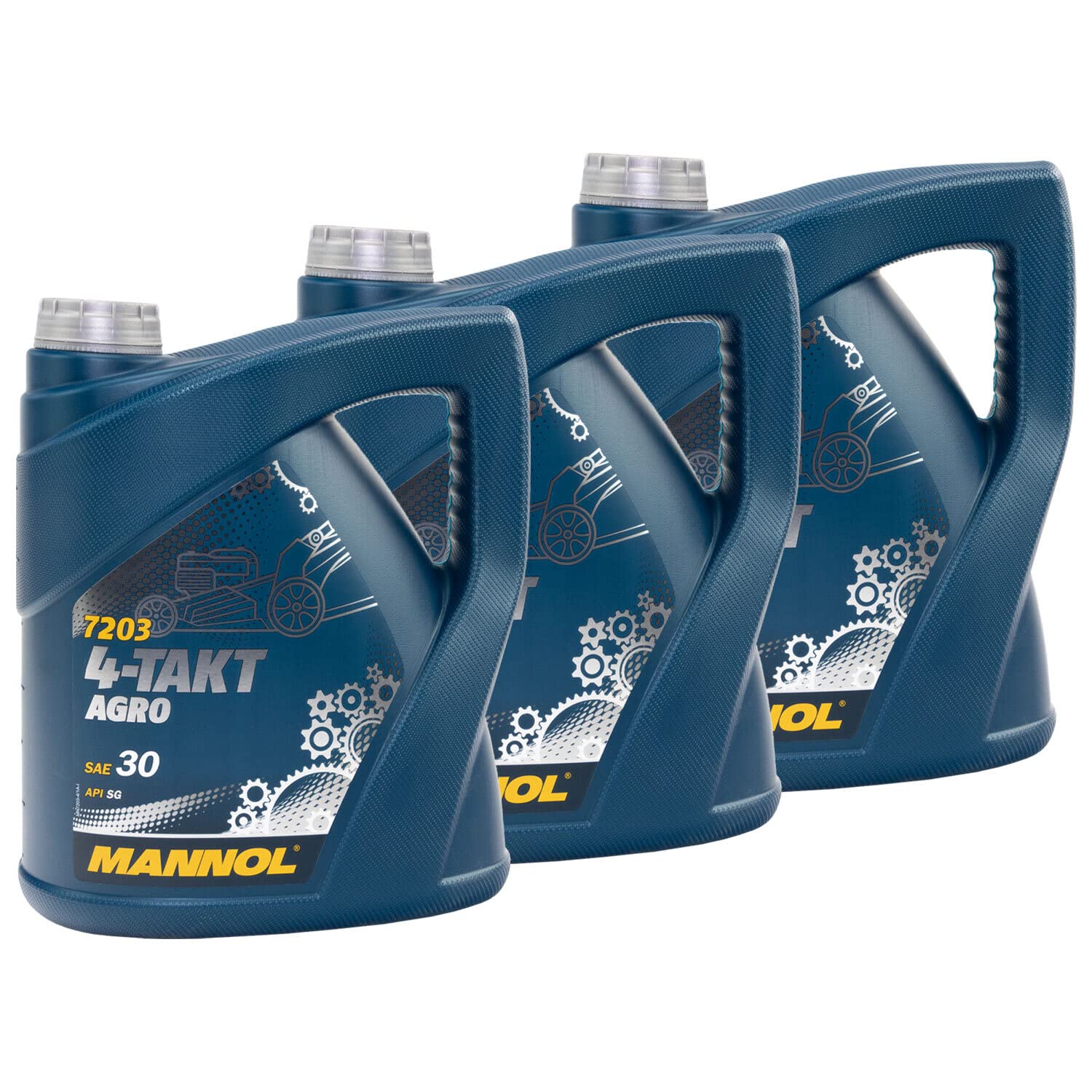 Motoröl Motor Öl für 4-Takt Traktoren Rasenmäher Agro SAE 30 MANNOL API SG 3 X 4 Liter Motoröl Motor Öl für 4-Takt Traktoren Rasenmäher Agro SAE 30 MANNOL API SG 3 X 4 Liter von MVH Bockauf