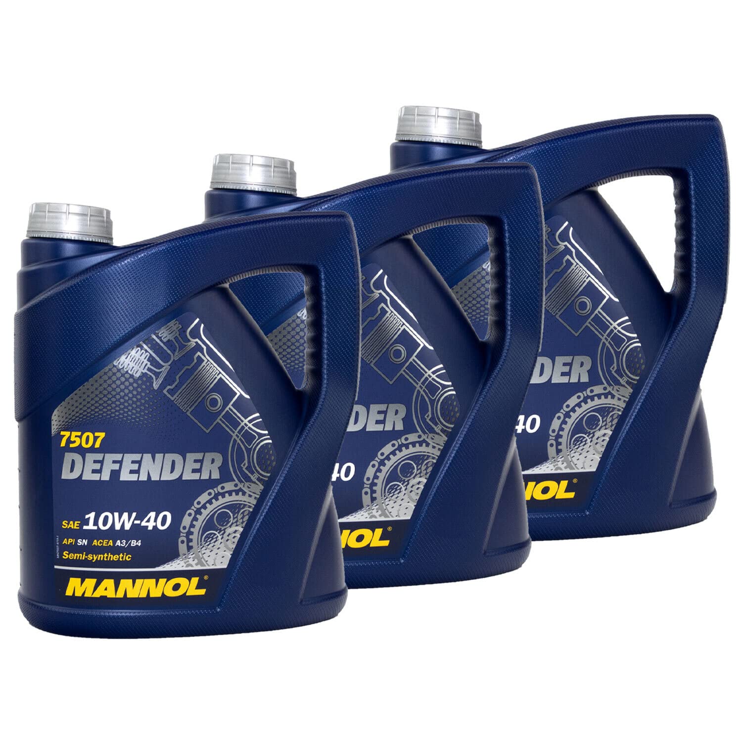 Motoröl Motor Öl teilsynthetisch MANNOL Defender 10W-40 API SN 3 X 4 Liter Motoröl Motor Öl teilsynthetisch MANNOL Defender 10W-40 API SN 3 X 4 Liter von MVH Bockauf
