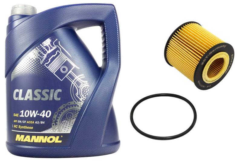 Motoröl Set 10W40 5 Liter + Ölfilter SH4790P von MVH Bockauf