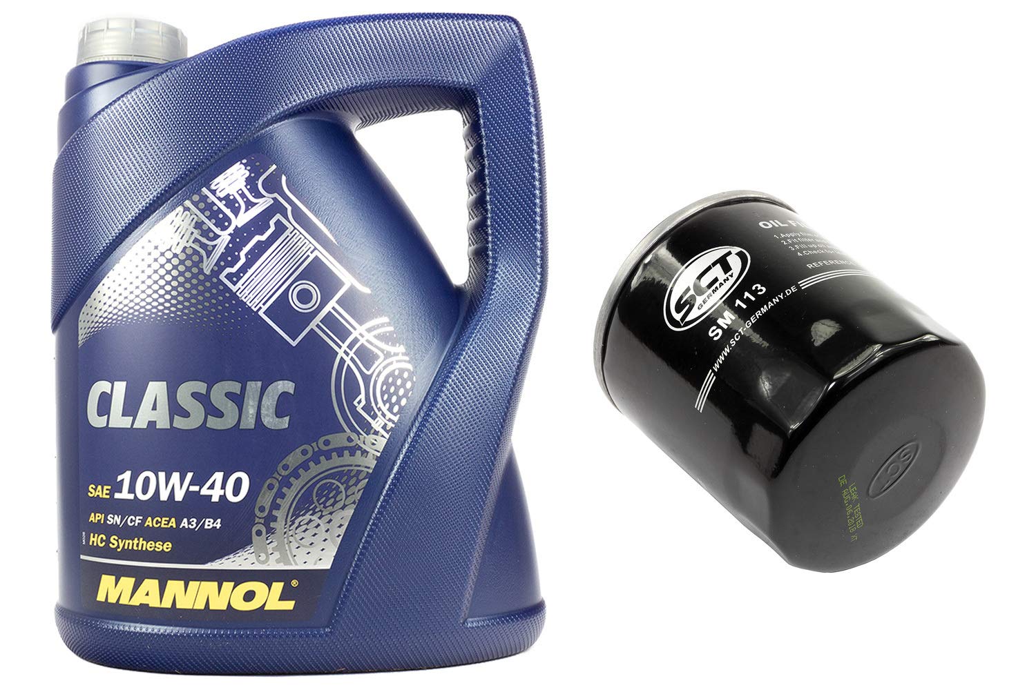 Motoröl Set 10W40 5 Liter + Ölfilter SM113 Motoröl Set 10W40 5 Liter + Ölfilter SM113 von MVH Bockauf