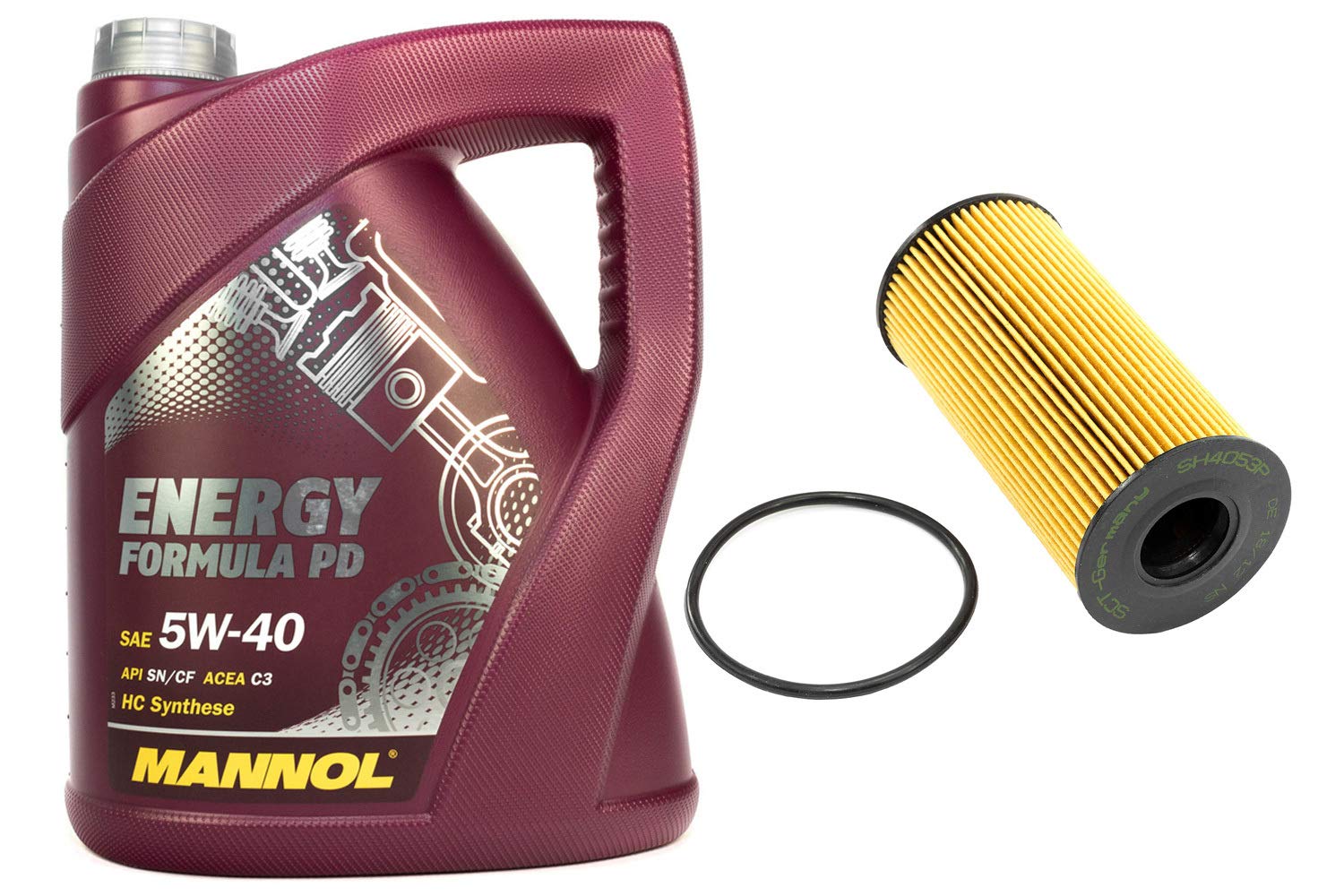 Motoröl Set 5W40 5 Liter + Ölfilter SH4053P Motoröl Set 5W40 5 Liter + Ölfilter SH4053P von MVH Bockauf