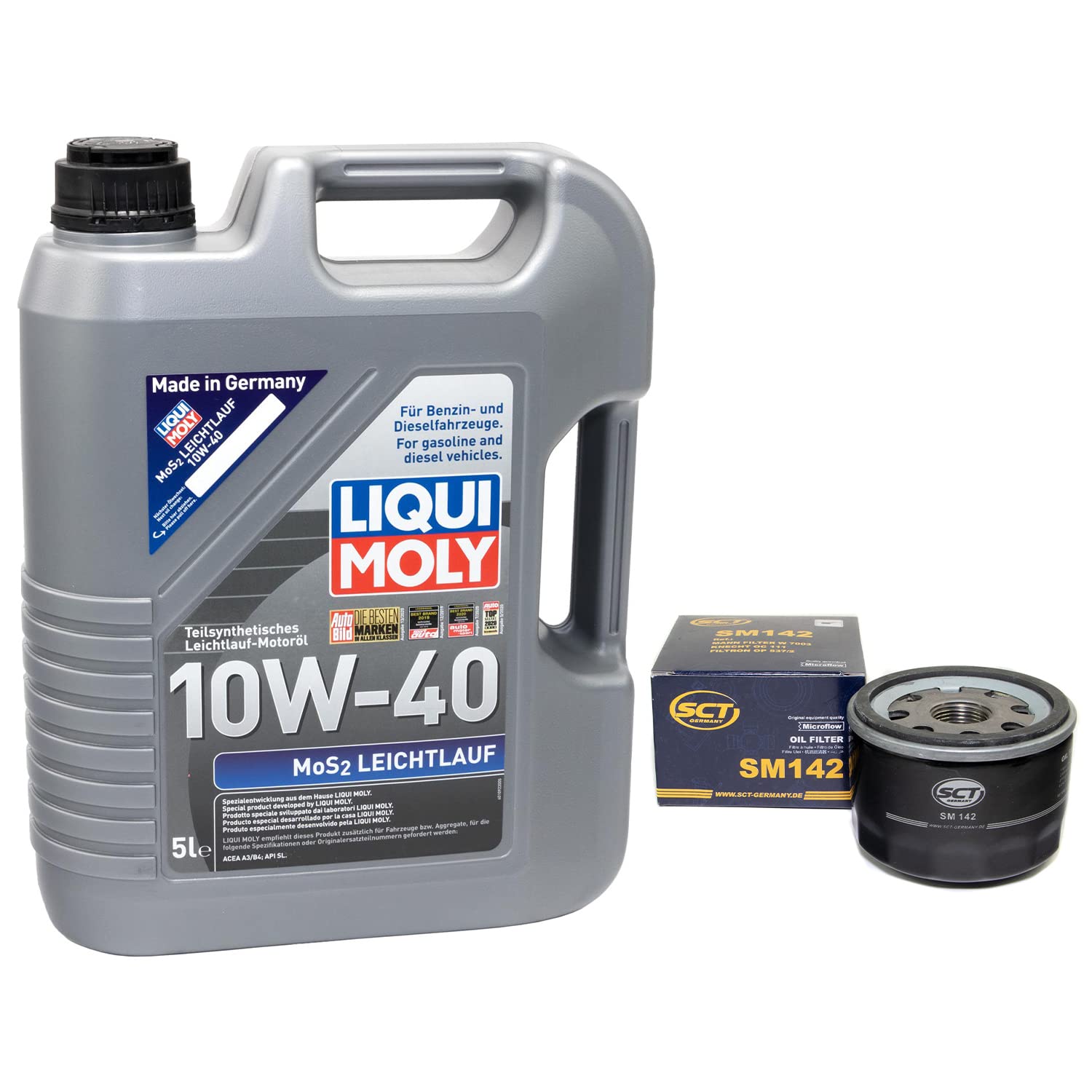 Motoröl Set MOS2 Leichtlauf 10W-40 5 Liter + Ölfilter SM142 Motoröl Set MOS2 Leichtlauf 10W-40 5 Liter + Ölfilter SM142 von MVH Bockauf