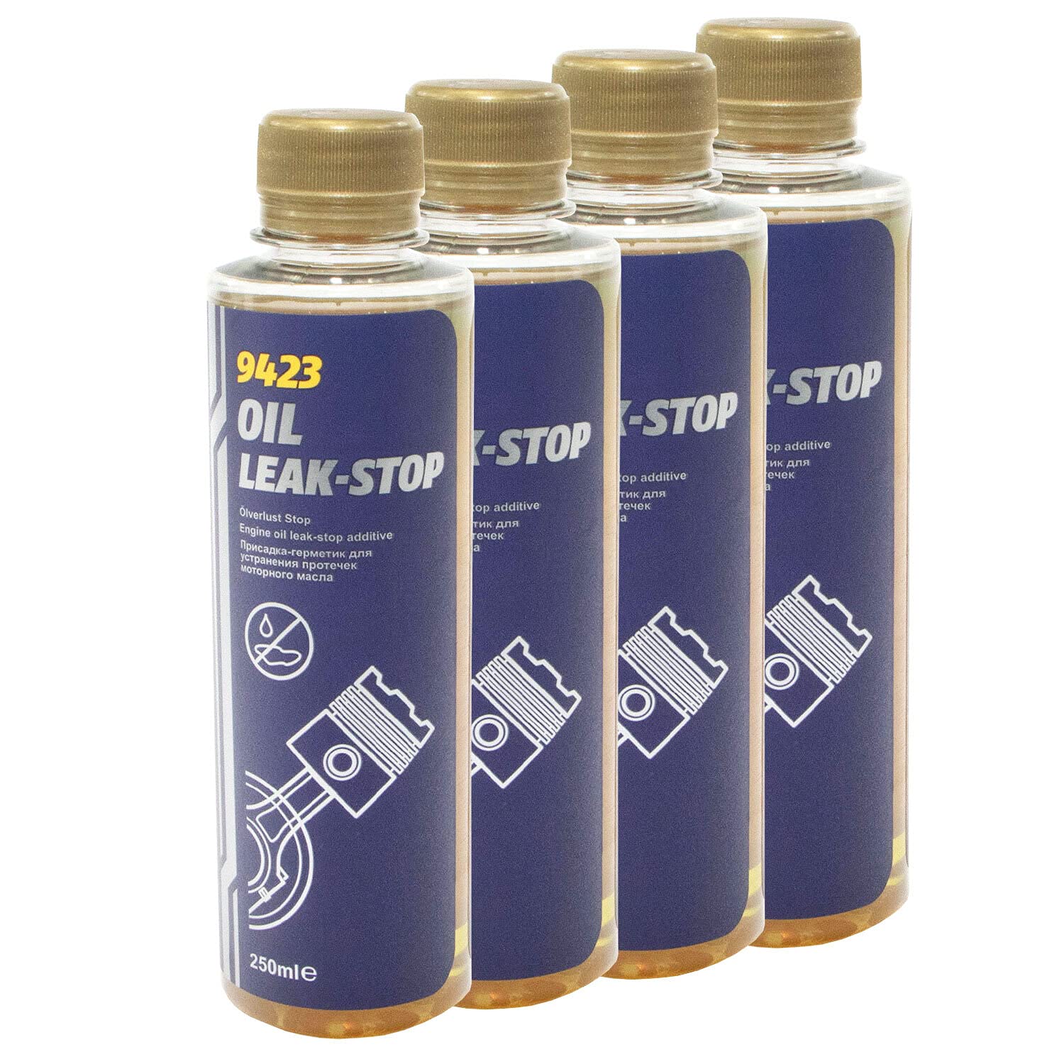 Ölverlust Stop Oil Leak Stop 9423 MANNOL 4 X 250 ml Ölverlust Stop Oil Leak Stop 9423 MANNOL 4 X 250 ml von MVH Bockauf