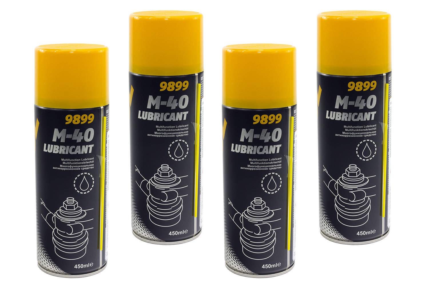 Rostlöser M-40 ÖL 1,8 Liter Spray Multifunktion Mannol 9899 Universalöl Kriechöl von MVH Bockauf