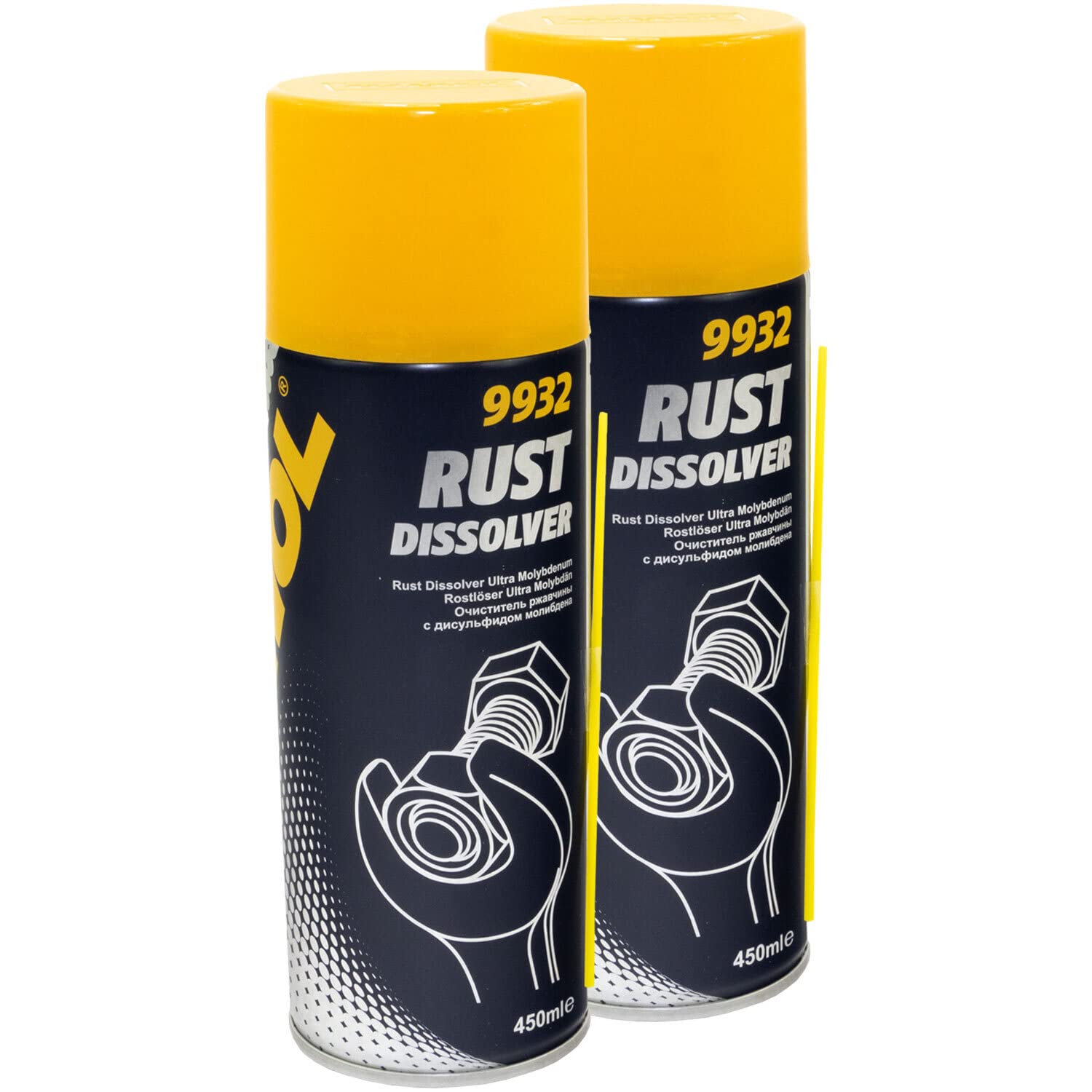 Rostlöser Spray 9932 MANNOL 2 X 450 ml Rostlöser Spray 9932 MANNOL 2 X 450 ml von MVH Bockauf