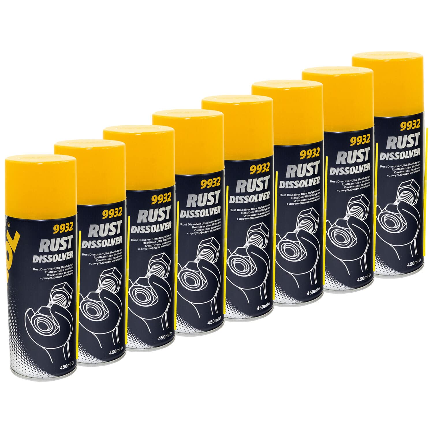 Rostlöser Spray 9932 MANNOL 8 X 450 ml Rostlöser Spray 9932 MANNOL 8 X 450 ml von MVH Bockauf