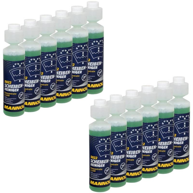 Scheiben Reiniger Konzentrat Sommer MANNOL 12 X 250 ml von MVH Bockauf