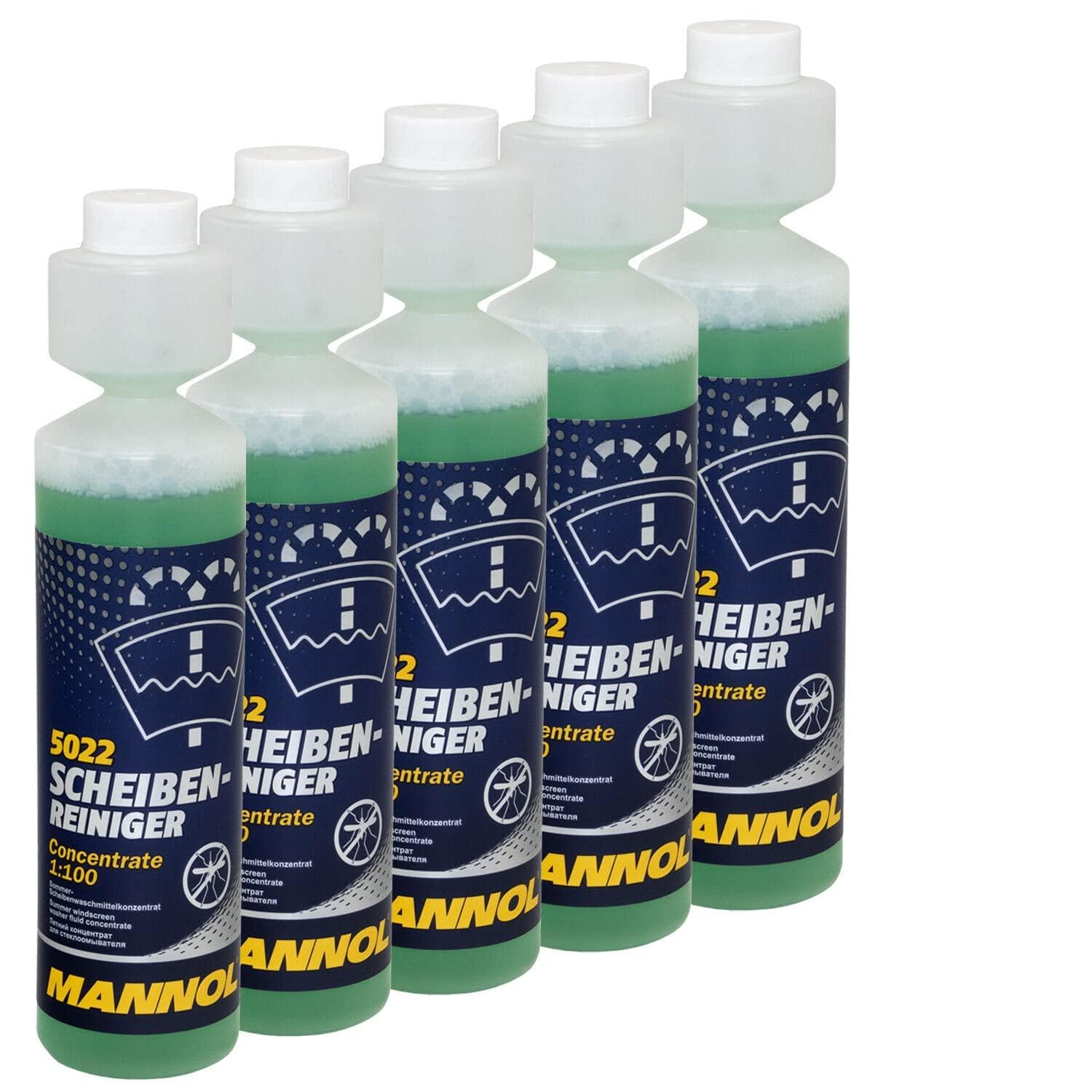 Scheiben Reiniger Konzentrat Sommer MANNOL 5 X 250 ml von MVH Bockauf