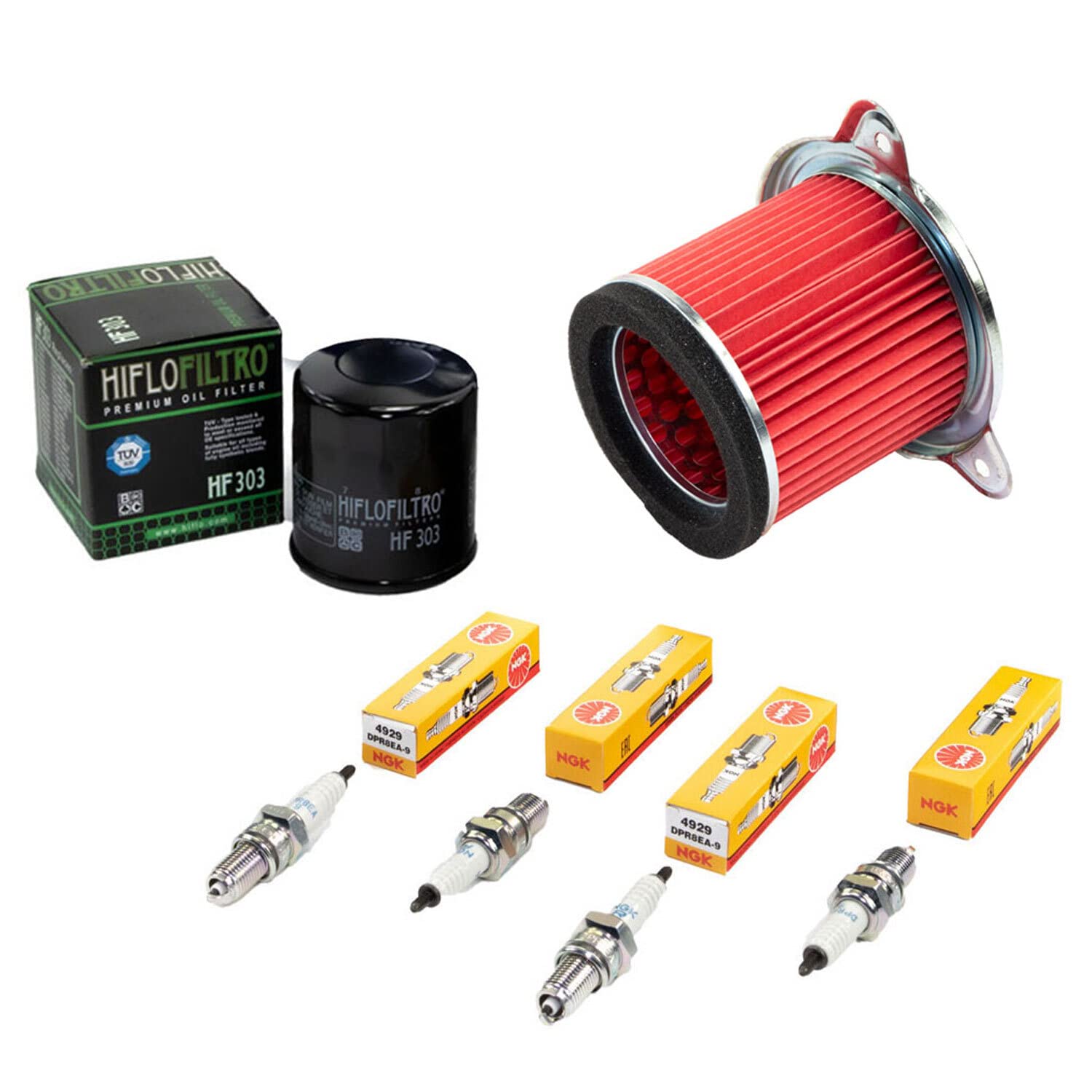 Wartungspaket Luftfilter + Ölfilter + Zündkerzen für Hon da XL 600 V Transalp XRV 650 XRV 750 Africa Twin Baujahr 1987-2000 Wartungspaket Luftfilter + Ölfilter + Zündkerzen für Hon da XL 600 V Transalp XRV 650 XRV 750 Africa Twin Baujahr 1987-2000 von MVH Bockauf