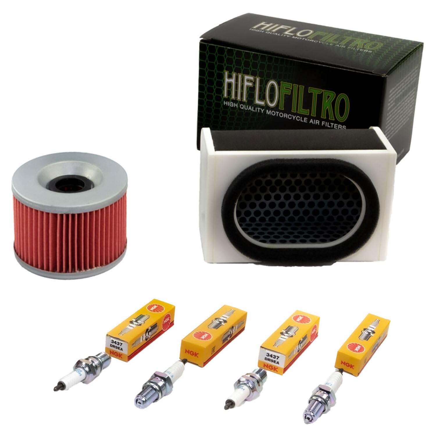 Wartungspaket Luftfilter + Ölfilter + Zündkerzen für Kawasa ki ZR 550 B ZR550 B Zephyr ZR550B Baujahr 1991-1999 Wartungspaket Luftfilter + Ölfilter + Zündkerzen für Kawasa ki ZR 550 B ZR550 B Zephyr ZR550B Baujahr 1991-1999 von MVH Bockauf