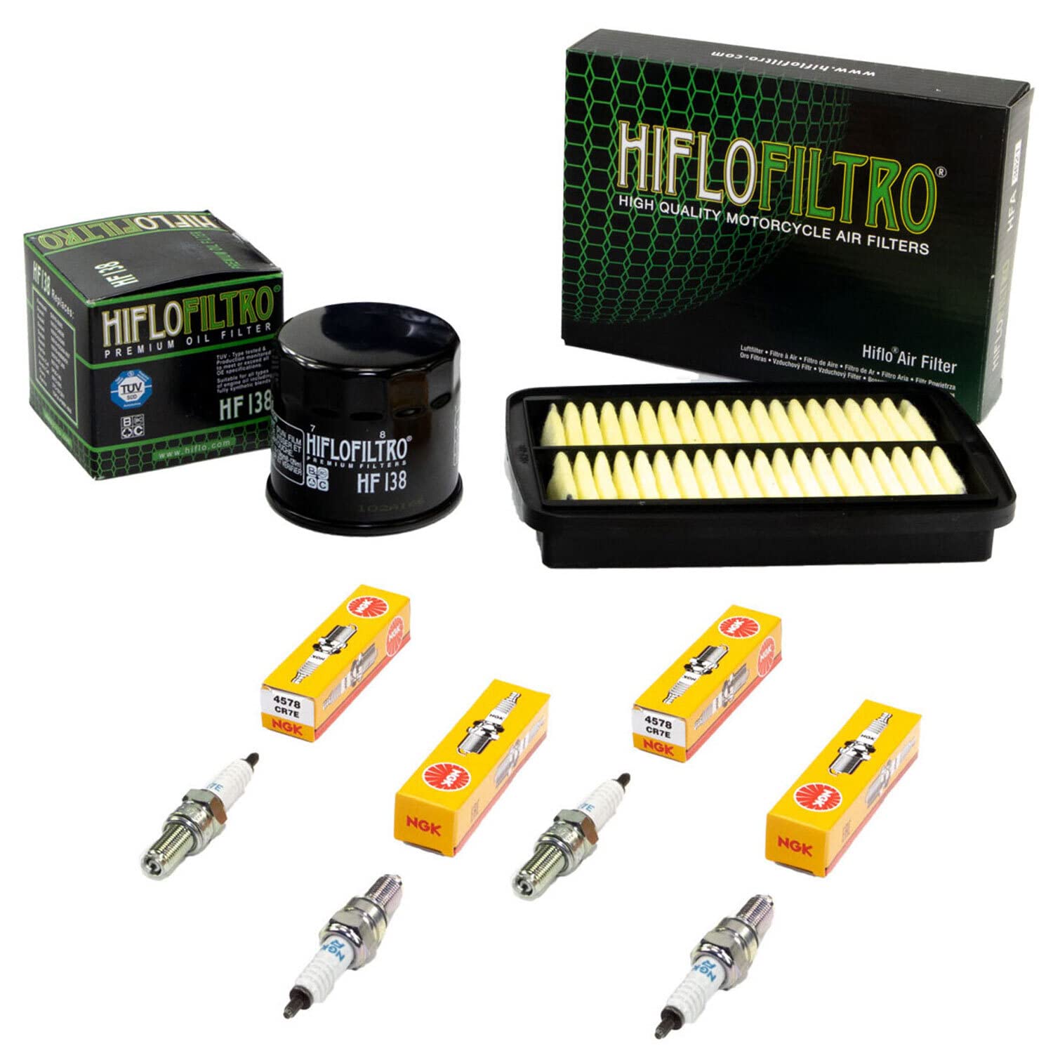 Wartungspaket Luftfilter + Ölfilter + Zündkerzen für Suzu ki GSF 1250 GSF1250 WVCH Baujahr 2007-2017 Wartungspaket Luftfilter + Ölfilter + Zündkerzen für Suzu ki GSF 1250 GSF1250 WVCH Baujahr 2007-2017 von MVH Bockauf