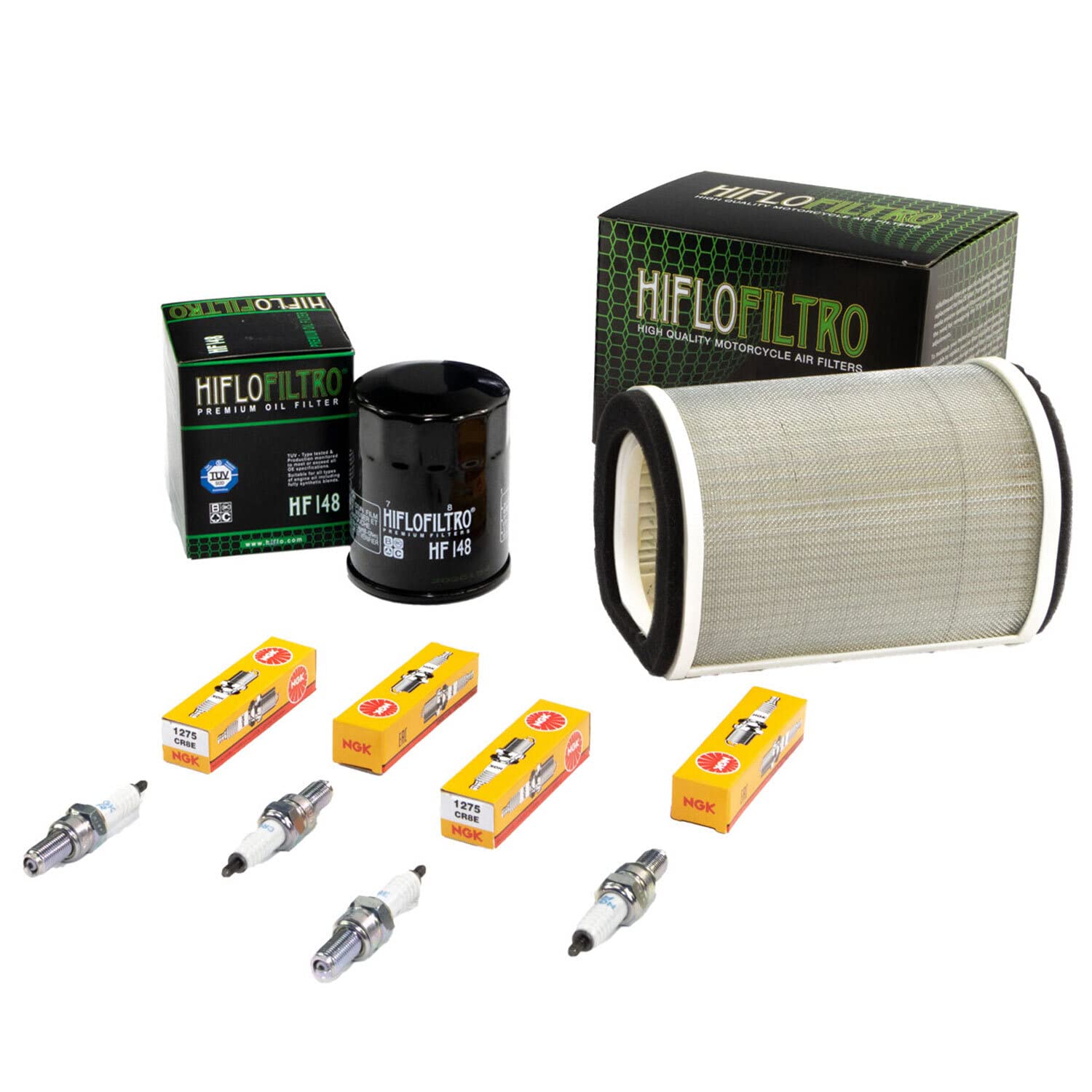 Wartungspaket Luftfilter + Ölfilter + Zündkerzen für Yamaha FJR 1300 FJR1300 RP04 RP08 RP11 RP13 RP 23 Bj 2001-2021 Wartungspaket Luftfilter + Ölfilter + Zündkerzen für Yamaha FJR 1300 FJR1300 RP04 RP08 RP11 RP13 RP 23 Bj 2001-2021 von MVH Bockauf