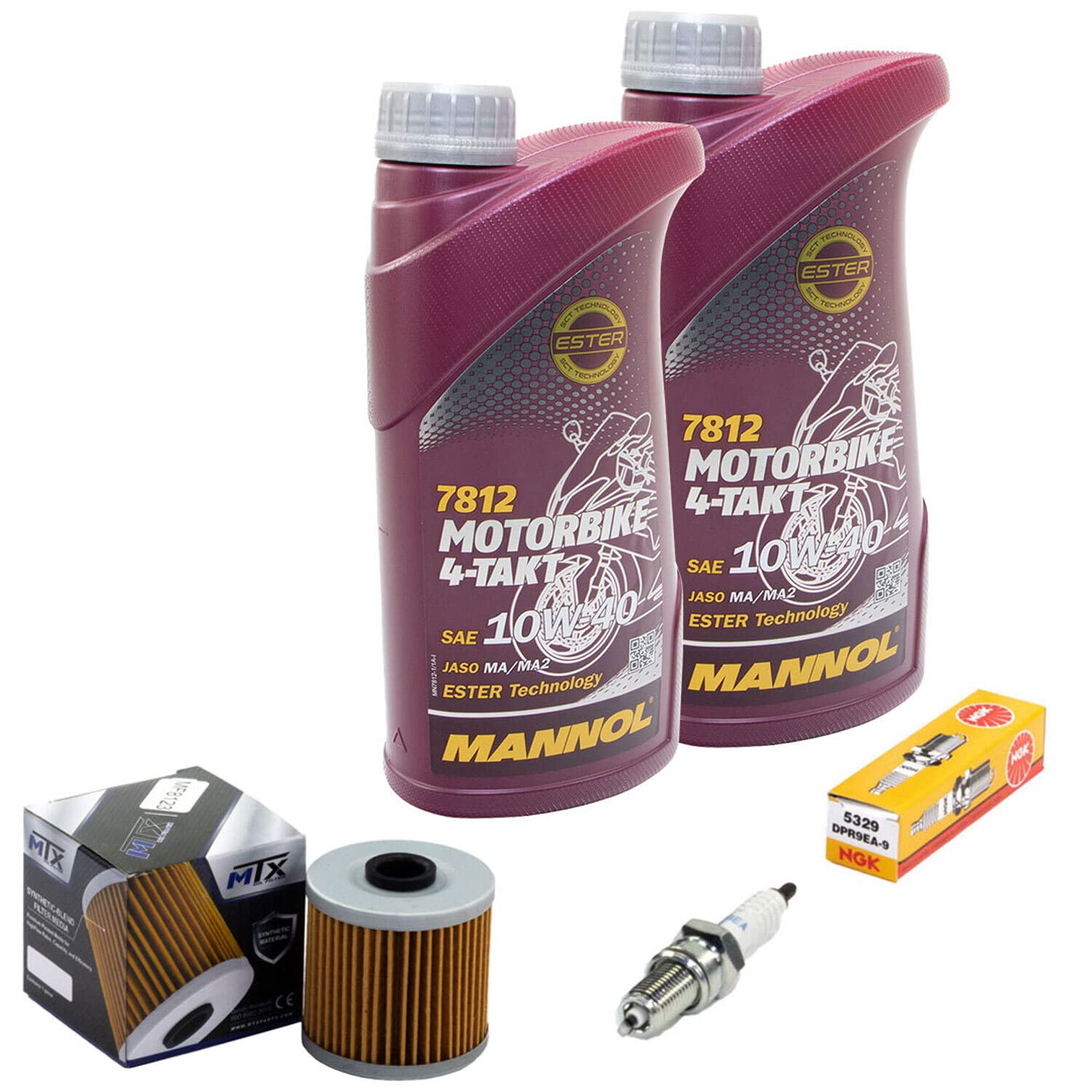 Wartungspaket Öl 2L + Ölfilter + Zündkerze für Kawasaki KLR 250 D KLR250 D KL250D Baujahr 1984-1992 Wartungspaket Öl 2L + Ölfilter + Zündkerze für Kawasaki KLR 250 D KLR250 D KL250D Baujahr 1984-1992 von MVH Bockauf