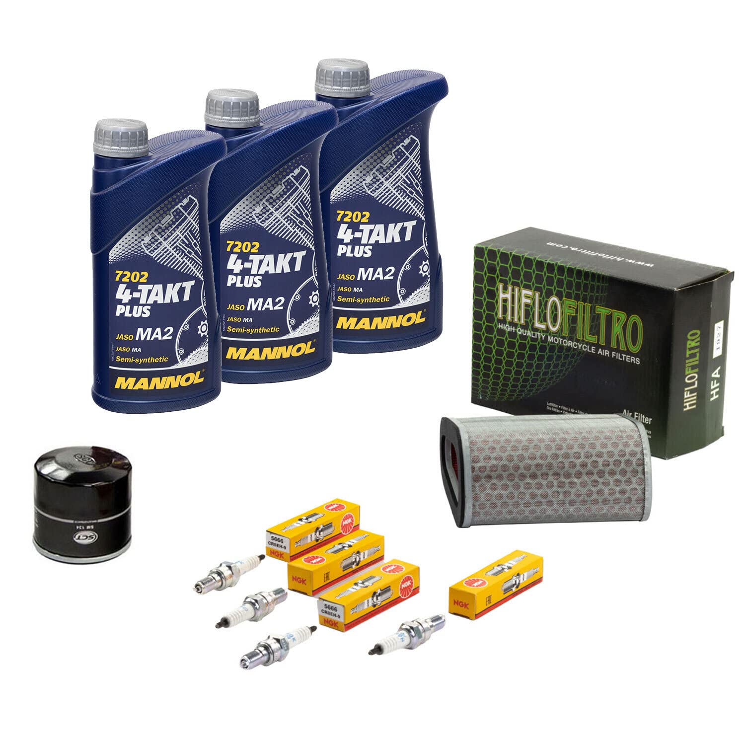 Wartungspaket Öl 3L + Luftfilter + Ölfilter + Zündkerzen für Hon da CBF 1000 CBF1000 SC58 Baujahr 2006-2012 Wartungspaket Öl 3L + Luftfilter + Ölfilter + Zündkerzen für Hon da CBF 1000 CBF1000 SC58 Baujahr 2006-2012 von MVH Bockauf