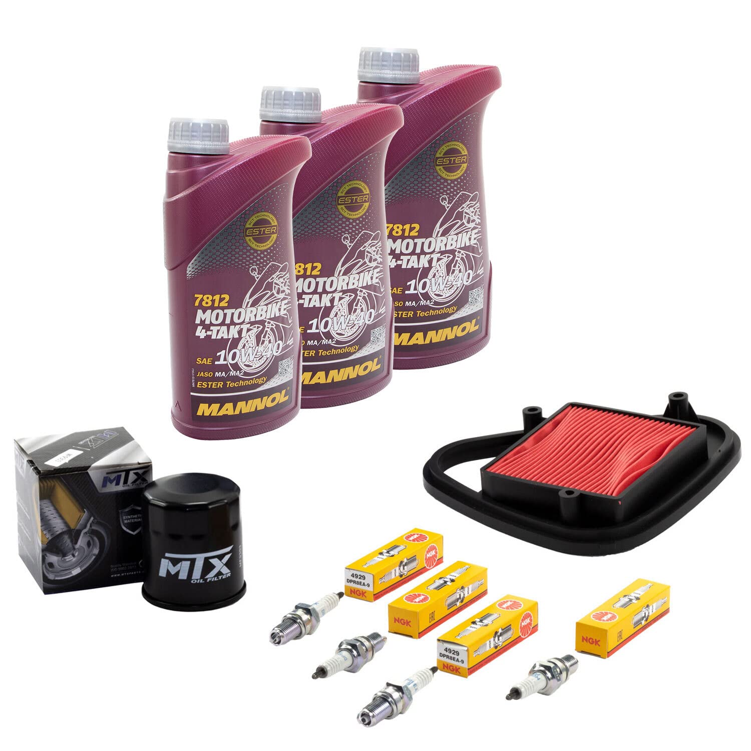 Wartungspaket Öl 3L + Luftfilter + Ölfilter + Zündkerzen für Hon da VT 600 C VT600 C Shadow PC21 Baujahr 1988-1997 Wartungspaket Öl 3L + Luftfilter + Ölfilter + Zündkerzen für Hon da VT 600 C VT600 C Shadow PC21 Baujahr 1988-1997 von MVH Bockauf