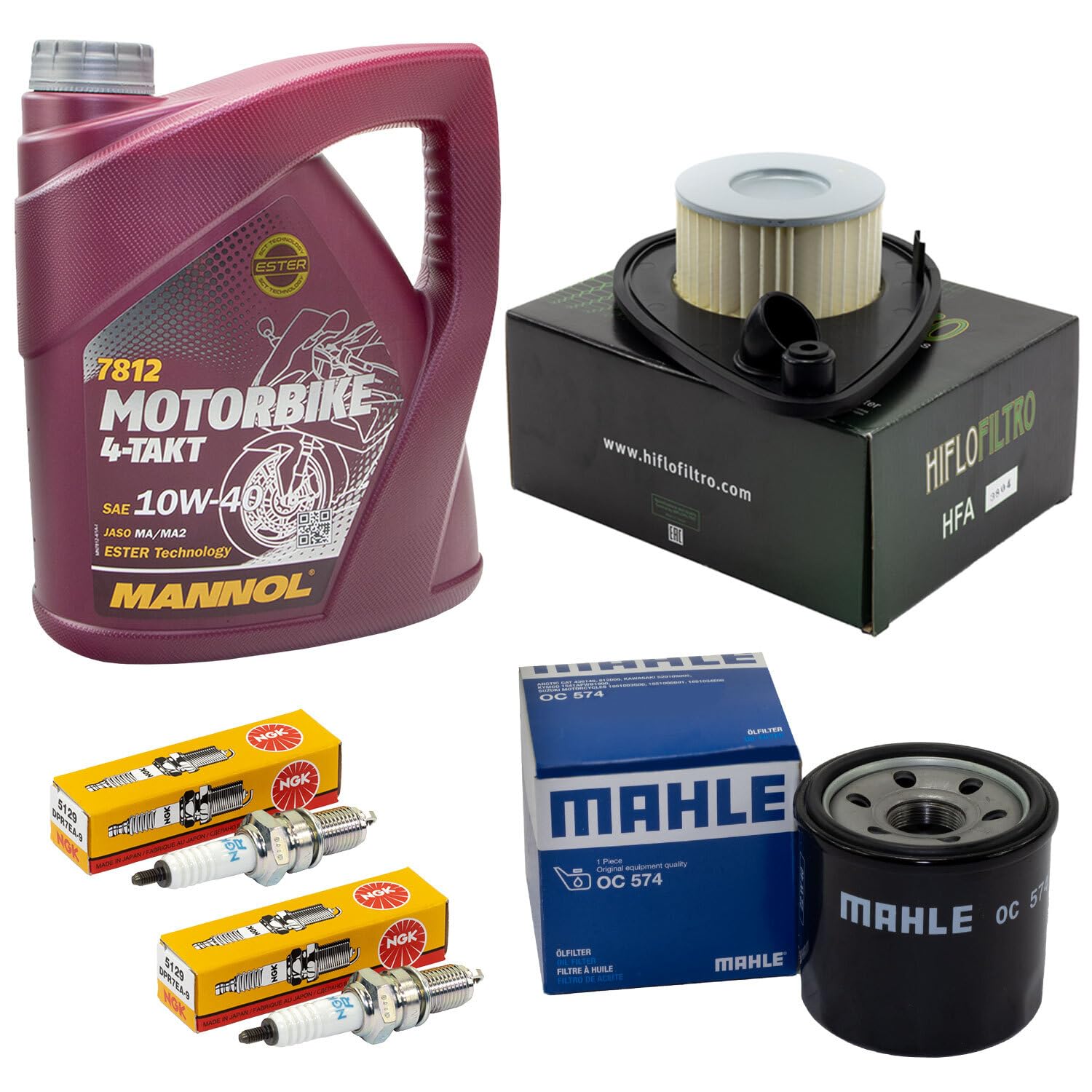 Wartungspaket Öl 4L + Luftfilter + Ölfilter + Zündkerzen für Suzu ki VZ 800 M800 Intruder VZ800 Baujahr 2005-2008 Wartungspaket Öl 4L + Luftfilter + Ölfilter + Zündkerzen für Suzu ki VZ 800 M800 Intruder VZ800 Baujahr 2005-2008 von MVH Bockauf