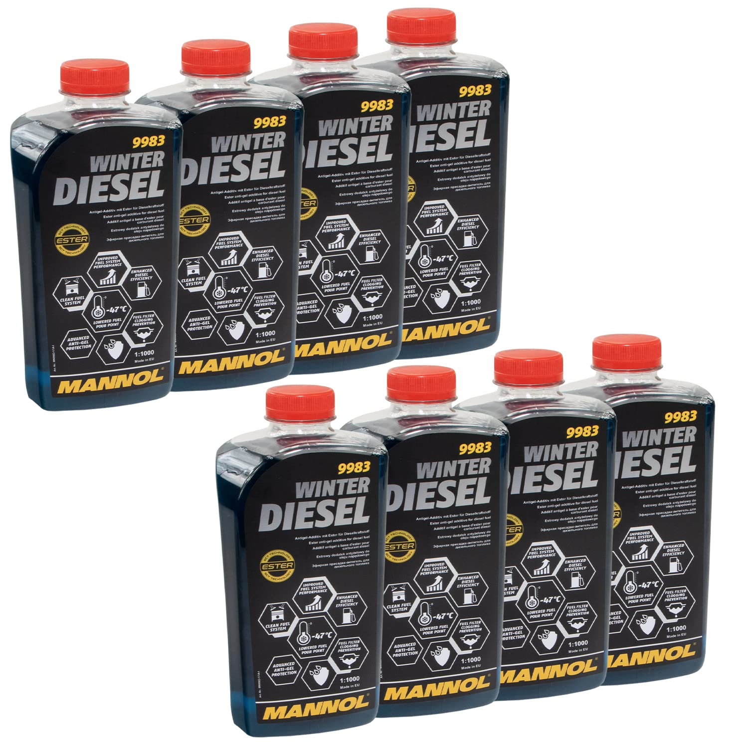 Winter Diesel Kraftstoff Additiv Fließverbesserer Mannol 9983 8 X 1 Liter Winter Diesel Kraftstoff Additiv Fließverbesserer Mannol 9983 8 X 1 Liter von MVH Bockauf