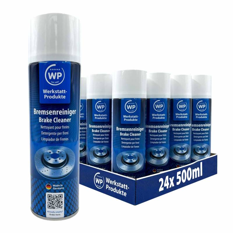 MW 24x Dosen WP Bremsenreiniger 500 ml original von Werkstatt-Produkte Sprüht 360° in jeder Lage von MW