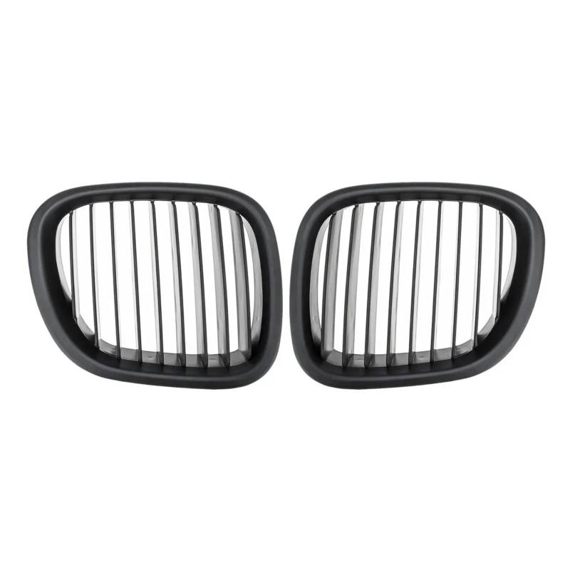 Auto Frontgrill Mattschwarze Frontnierengitter Haubengrill Renngitter Für Z3 1996-2002 Für Cabrio/Coupe Frontstoßstange Nierengitter Kühlergrill von MWCMAMBG