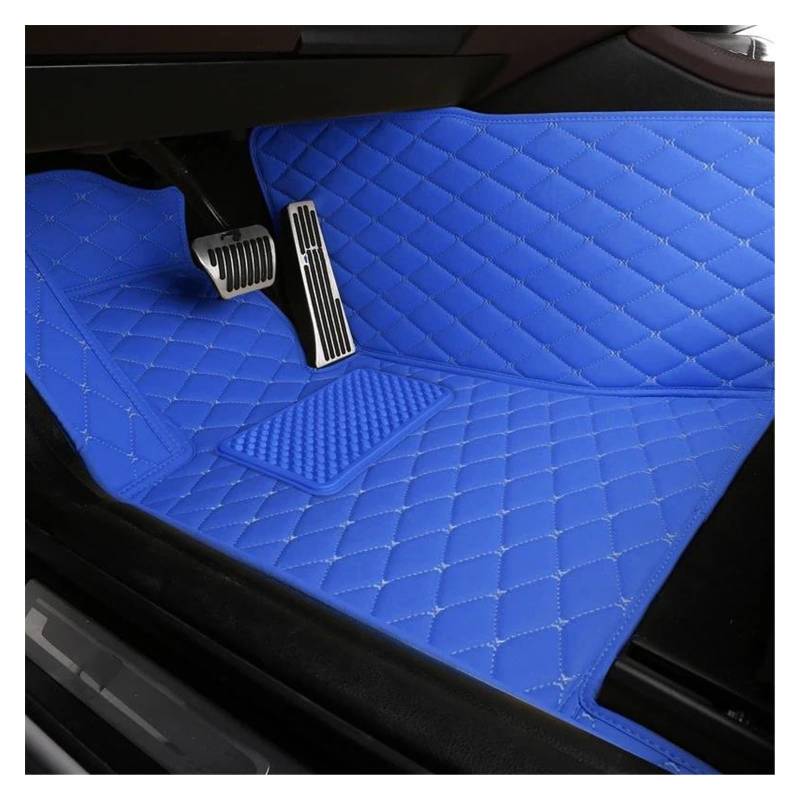 Auto Fußmatten Automatten Auto-Fußmatten Für 3er GT E36 318is E90 E93 E46 F30 F31 F34 4er F32 F33 F36 Custom Alle Modelle Innenzubehör(Blue Driver) von MWCMAMBG