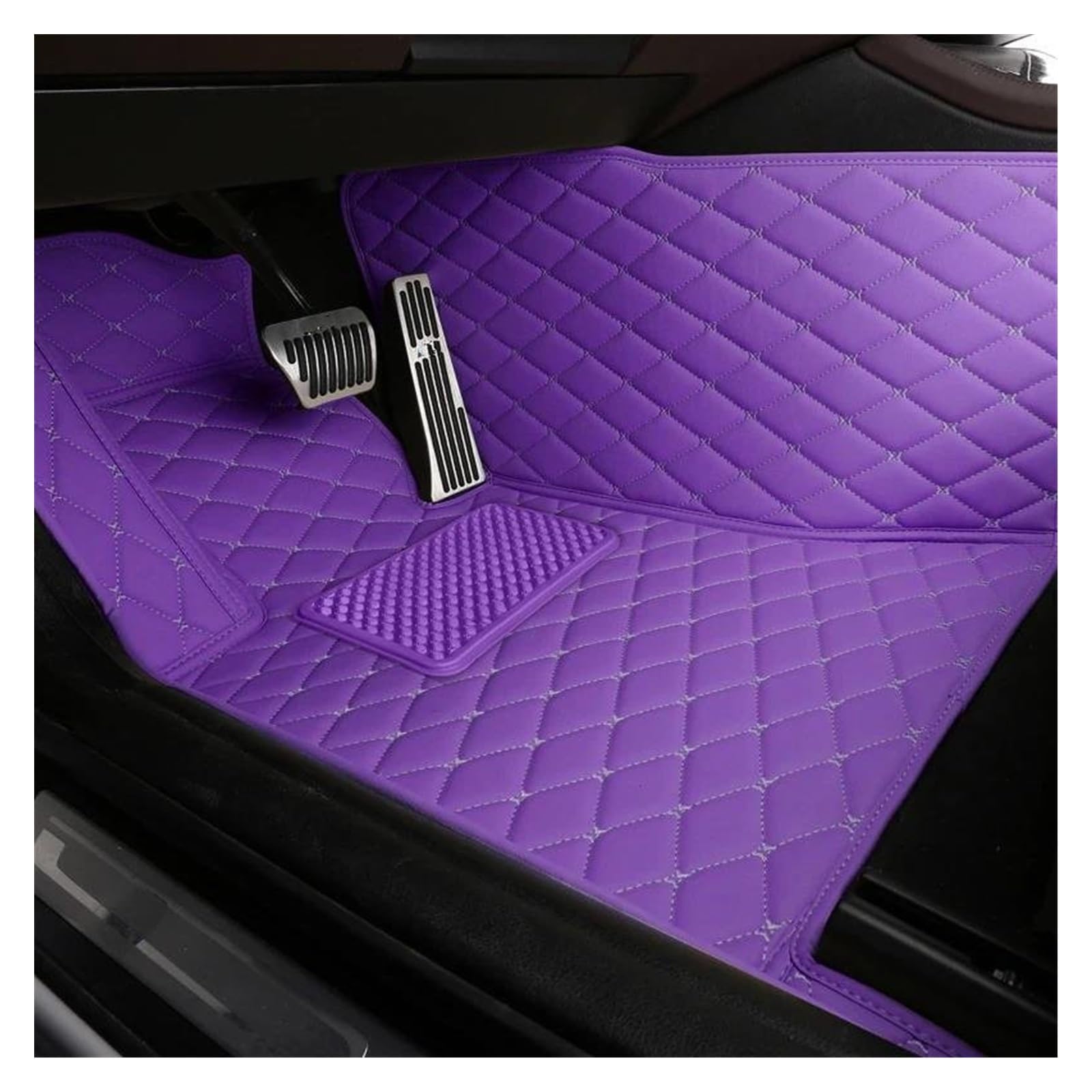 Auto Fußmatten Automatten Auto-Fußmatten Für 3er GT E36 318is E90 E93 E46 F30 F31 F34 4er F32 F33 F36 Custom Alle Modelle Innenzubehör(Purple Driver) von MWCMAMBG
