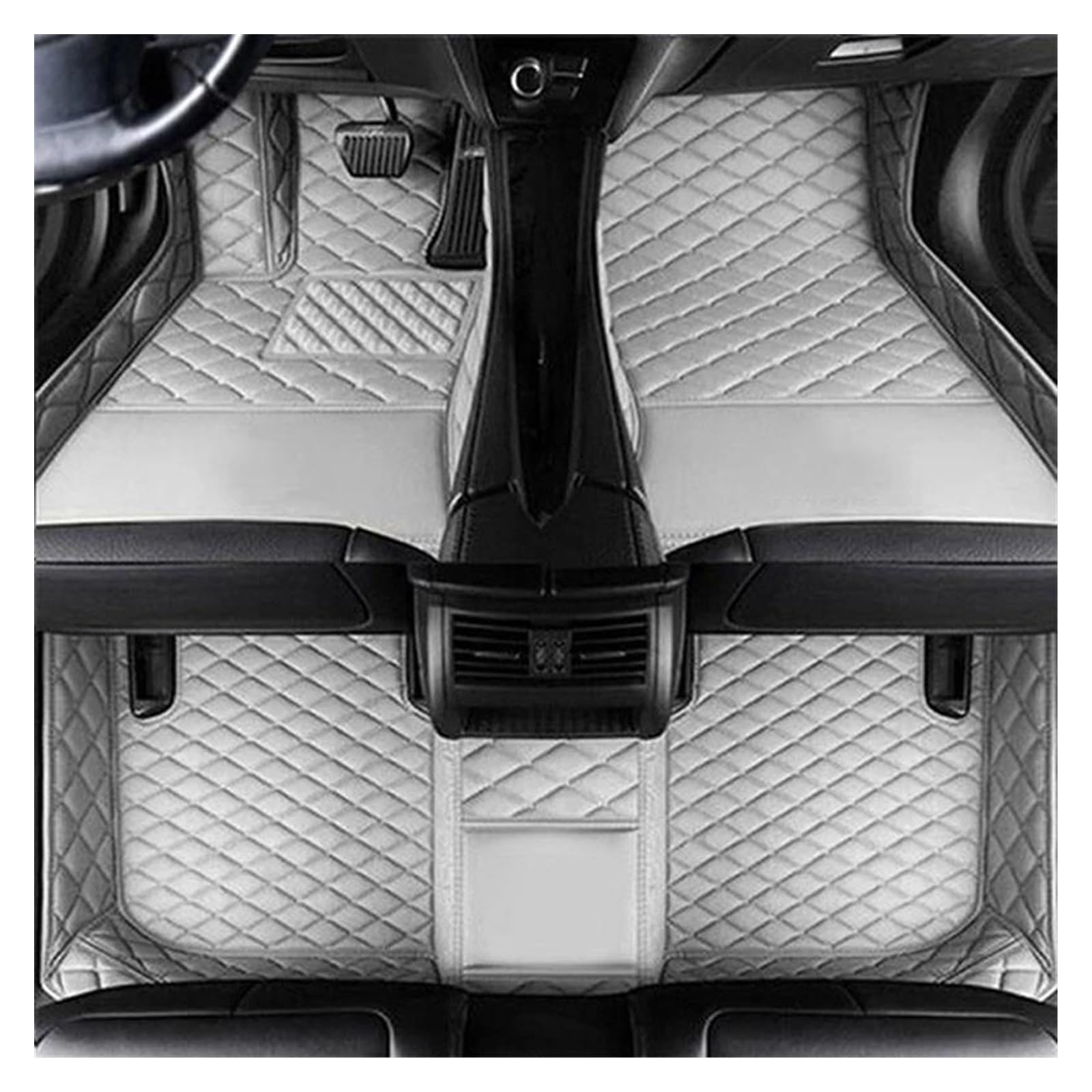 Auto Fußmatten Automatten Für Für A3 Limousine 2013 2015 2016 2017 2018 2019 Custom Car Fußmatten Leder Teppiche Volle Schutz Auto Zubehör(Gray) von MWCMAMBG
